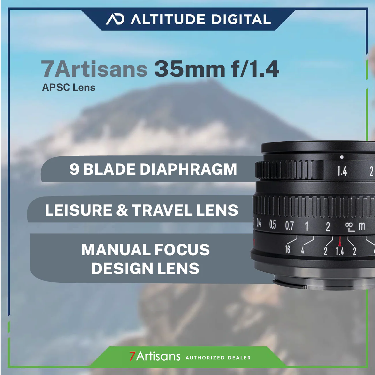 7Artisans 35mm F1.4 Photoelectric Manual Fixed Lens APSC - Image 4