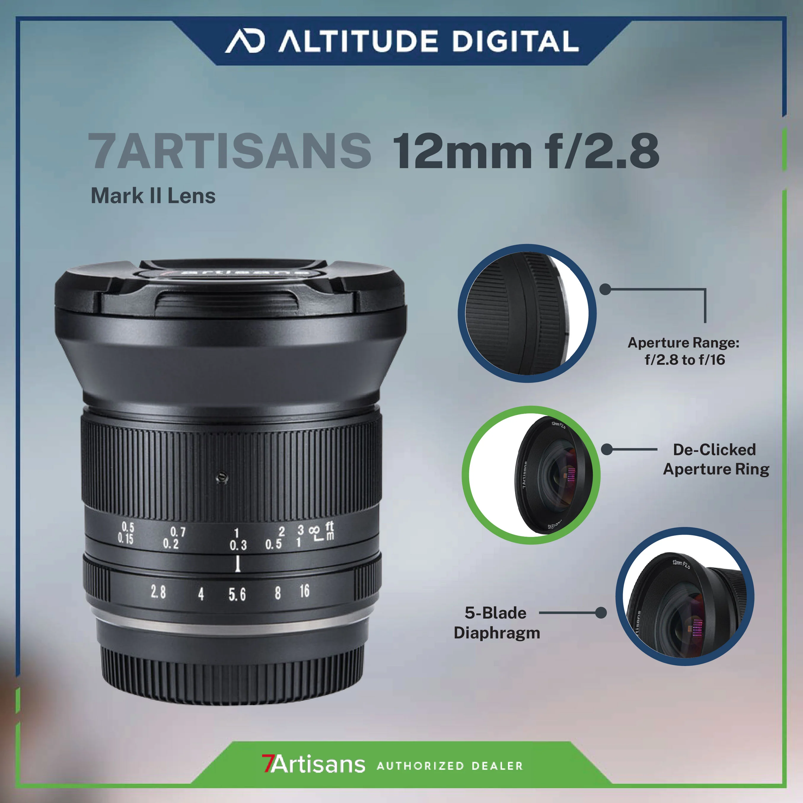 7artisans Photoelectric 12mm f/2.8 Mark II Lens - Image 2