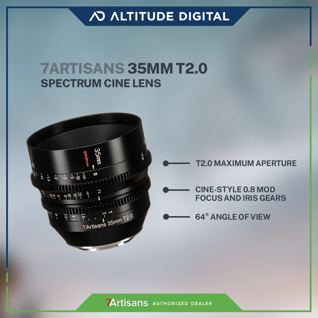 7Artisans Photoelectric 35mm T2.0 Spectrum Cine Lens - Image 2
