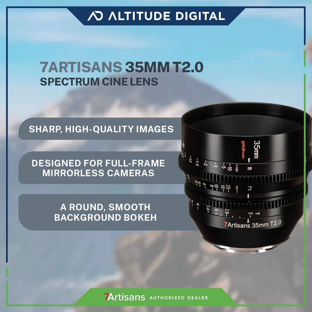 7Artisans Photoelectric 35mm T2.0 Spectrum Cine Lens - Image 5