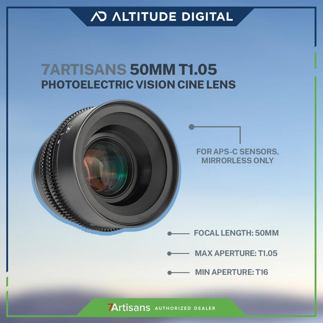 7artisans Photoelectric 50mm T1.05 Vision Cine Lens - Image 4