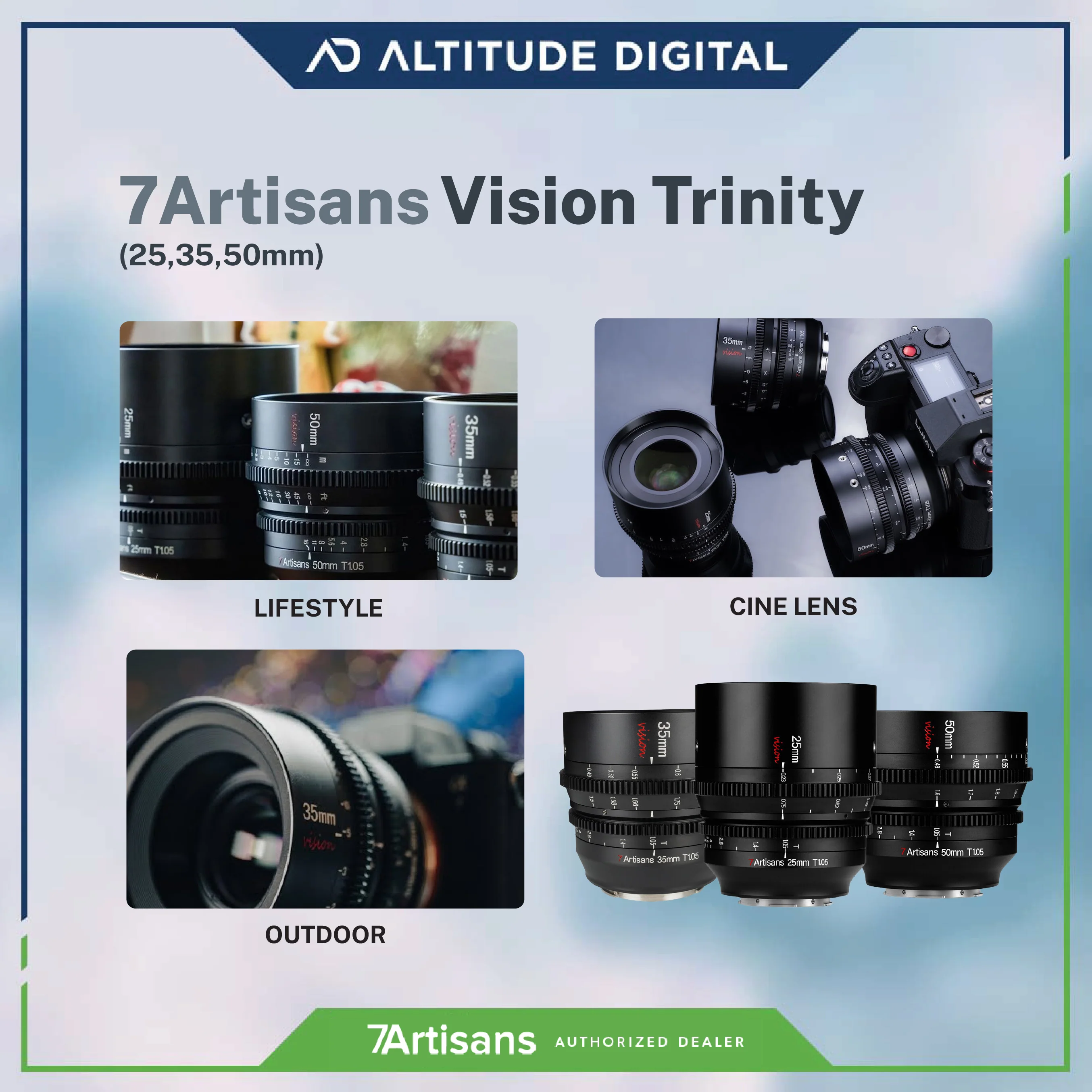7Artisans Vision Trinity (25,35,50mm) - Image 3