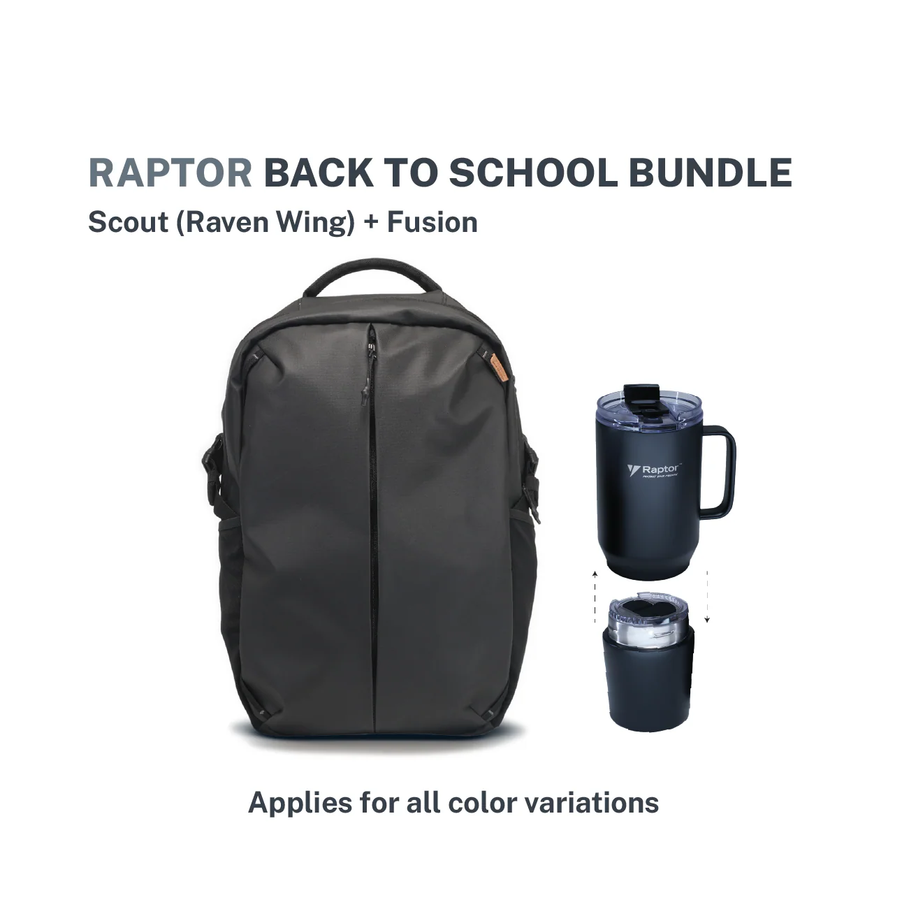 Back To School Bundle Raptor Scout Raven Wing + Fusion 28oz