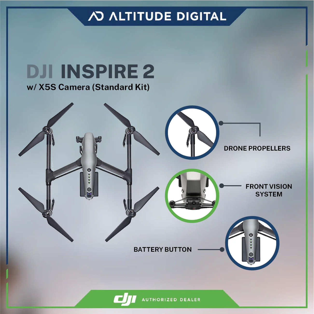 DJI Inspire 2 X5S Camera (Standard Kit) - Image 6