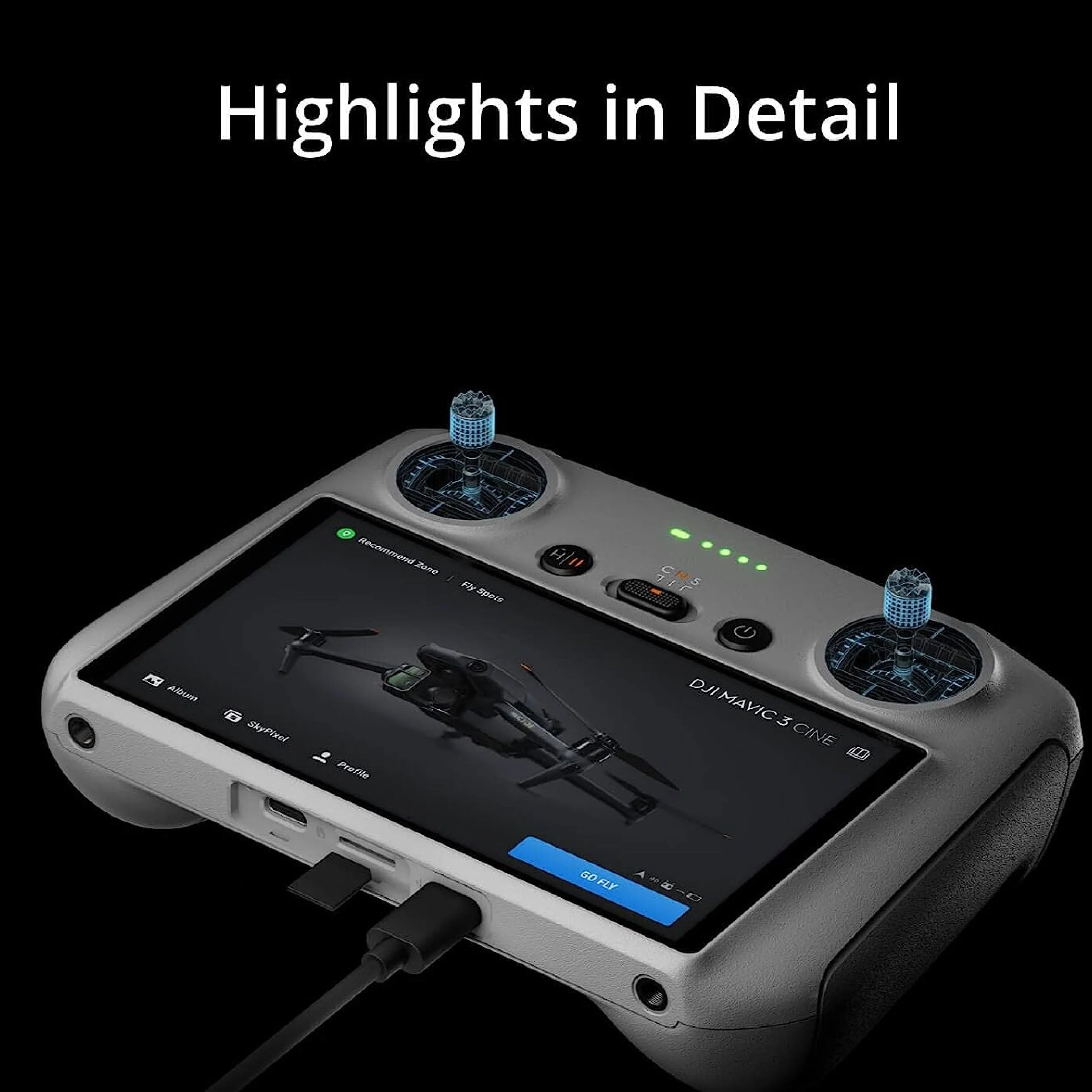 DJI RC for Air 2S, Mini 3, Mini 3 Pro & Mavic 3 Drones - Image 4