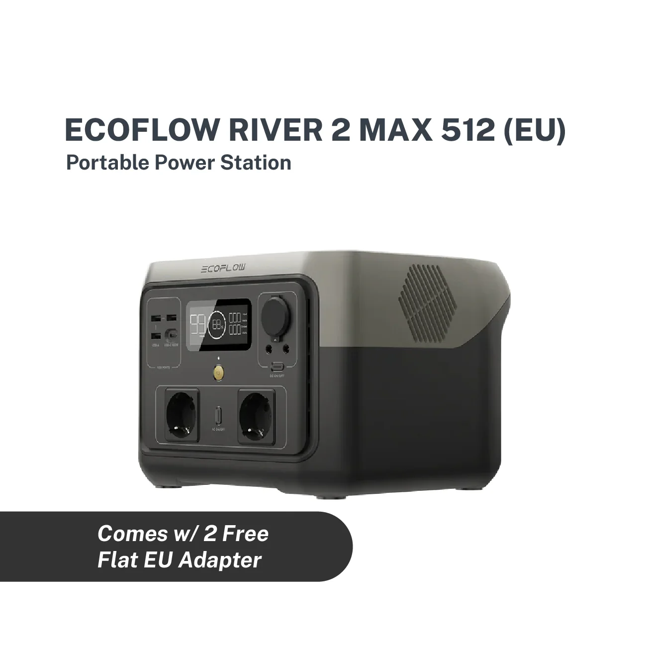 EcoFlow RIVER 2 Max 512 Portable Power Station - Image 2