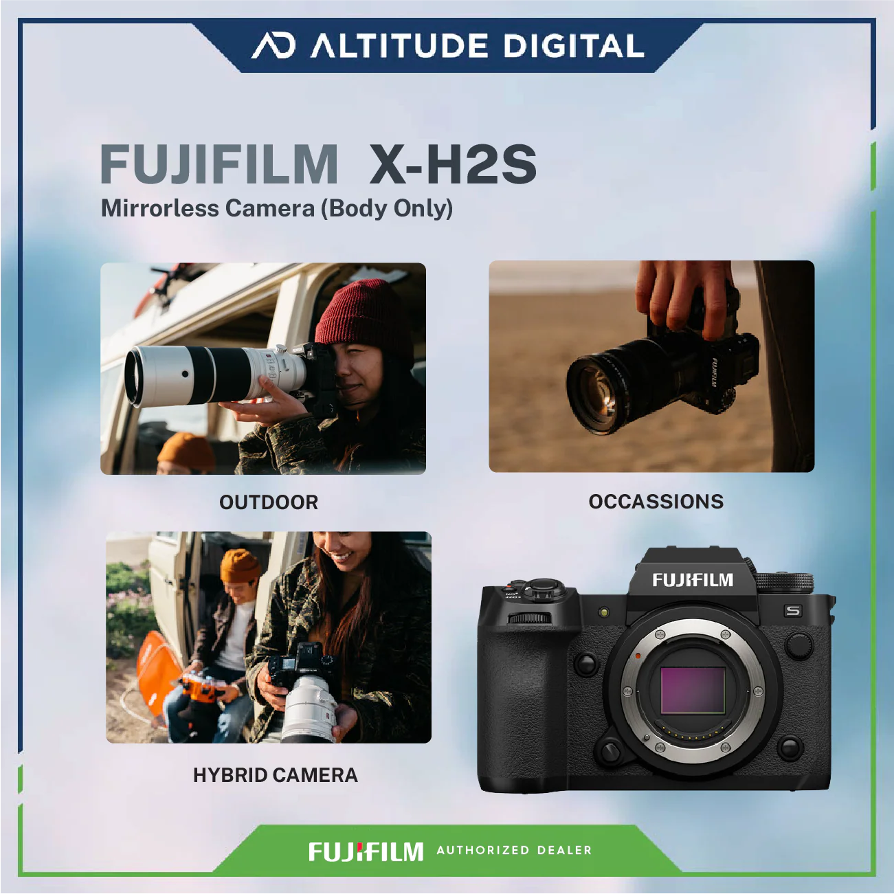 FUJIFILM X-H2S Mirrorless Camera with Sandisk Extreme SD 128GB - Image 8