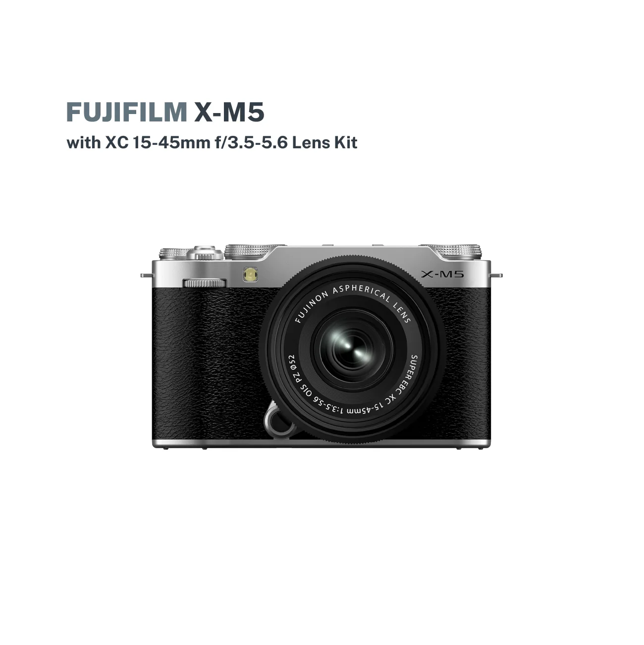 Fujifilm X-M5 with XC 15-45mm f/3.5-5.6 Lens Kit (Black)