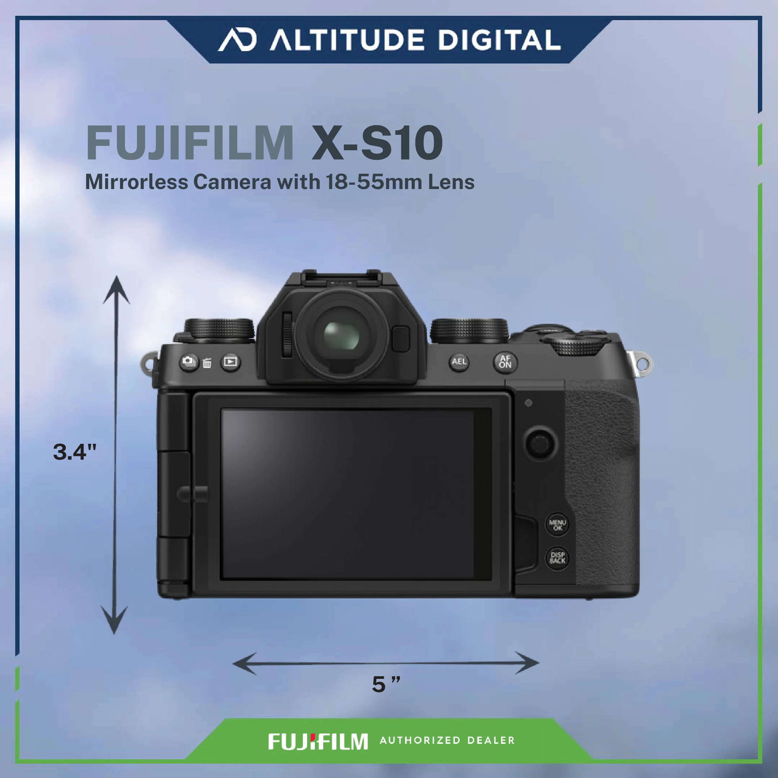FUJIFILM X-S10 Mirrorless Camera with 18-55mm Lens - Image 5