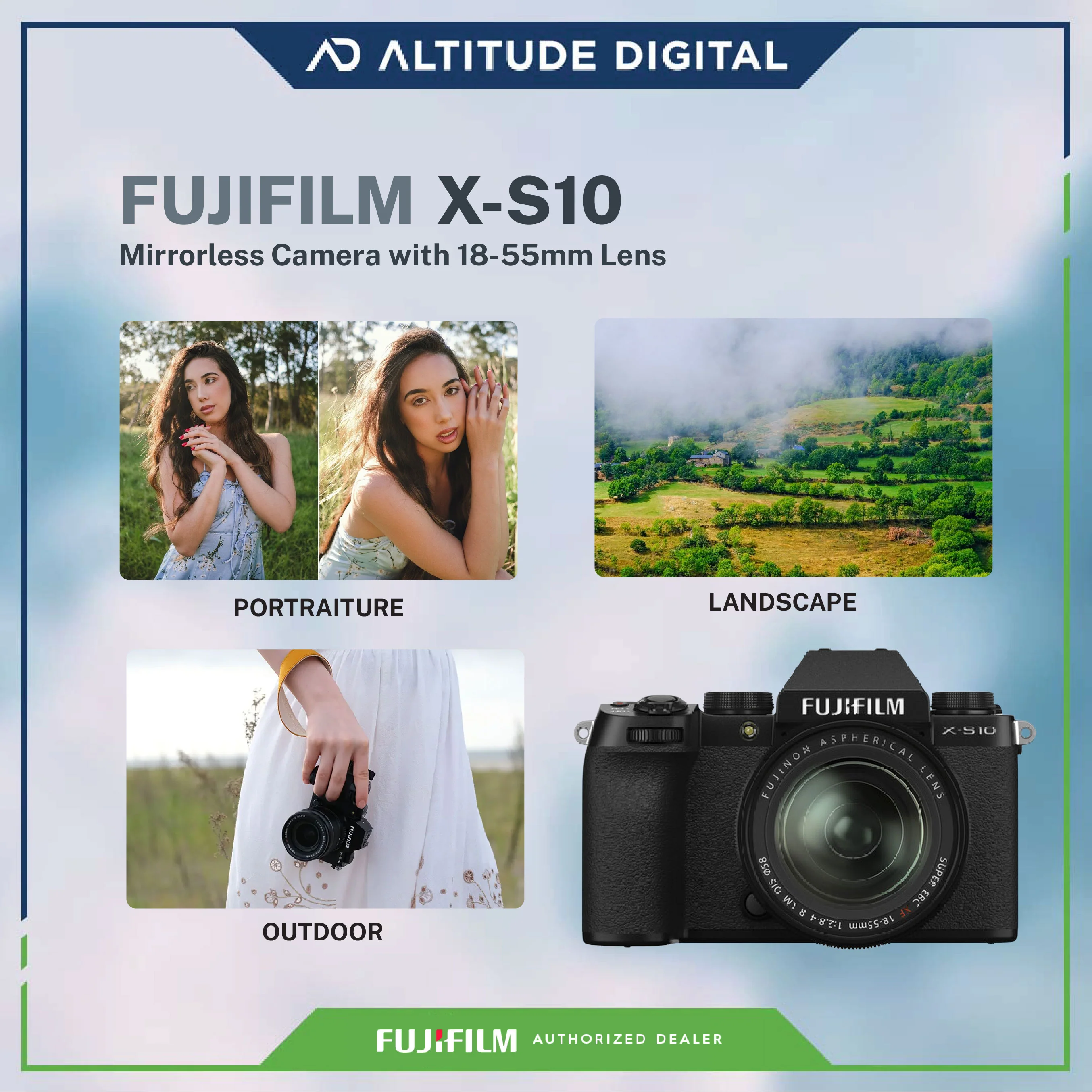 FUJIFILM X-S10 Mirrorless Camera with 18-55mm Lens - Image 8