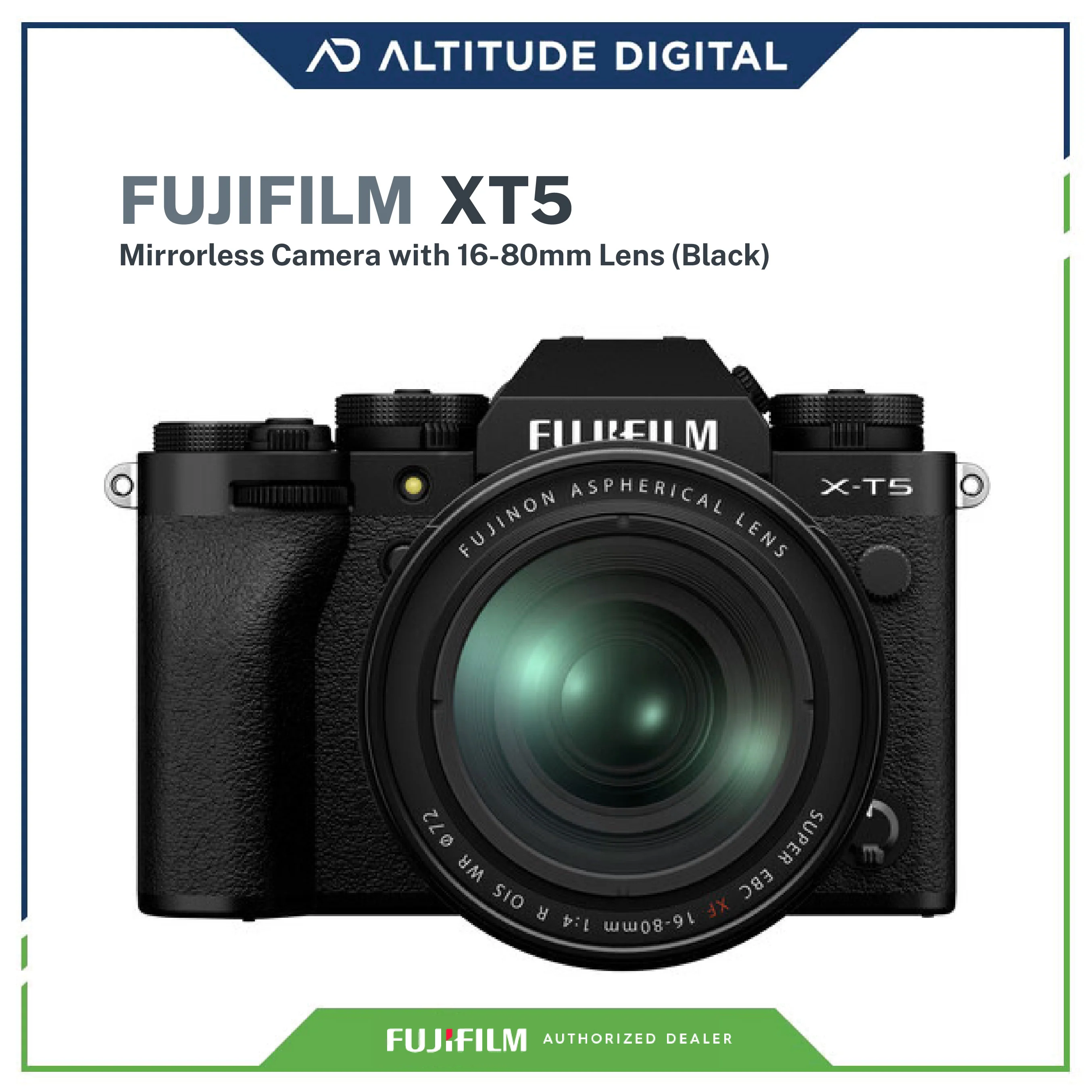 FUJIFILM X-T5 Mirrorless Camera with 16-80mm Lens (Black) - Image 2