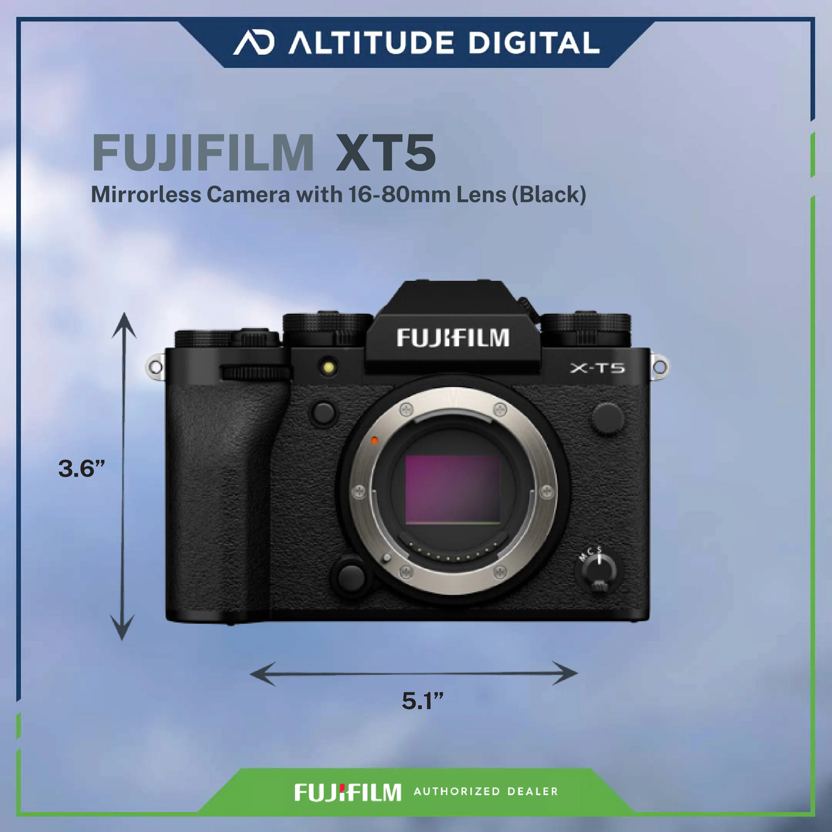 FUJIFILM X-T5 Mirrorless Camera with 16-80mm Lens (Black) - Image 5