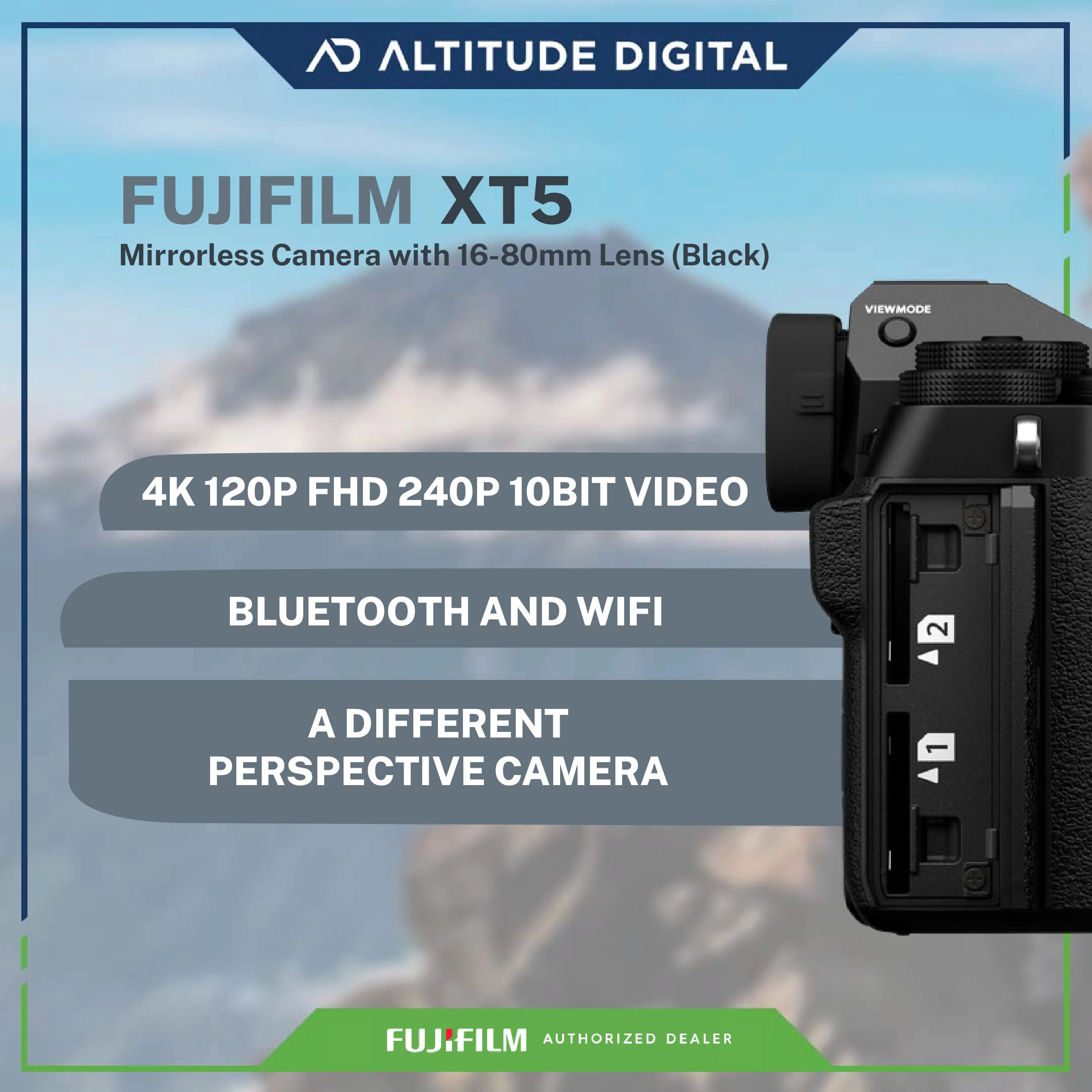 FUJIFILM X-T5 Mirrorless Camera with 16-80mm Lens (Black) - Image 9
