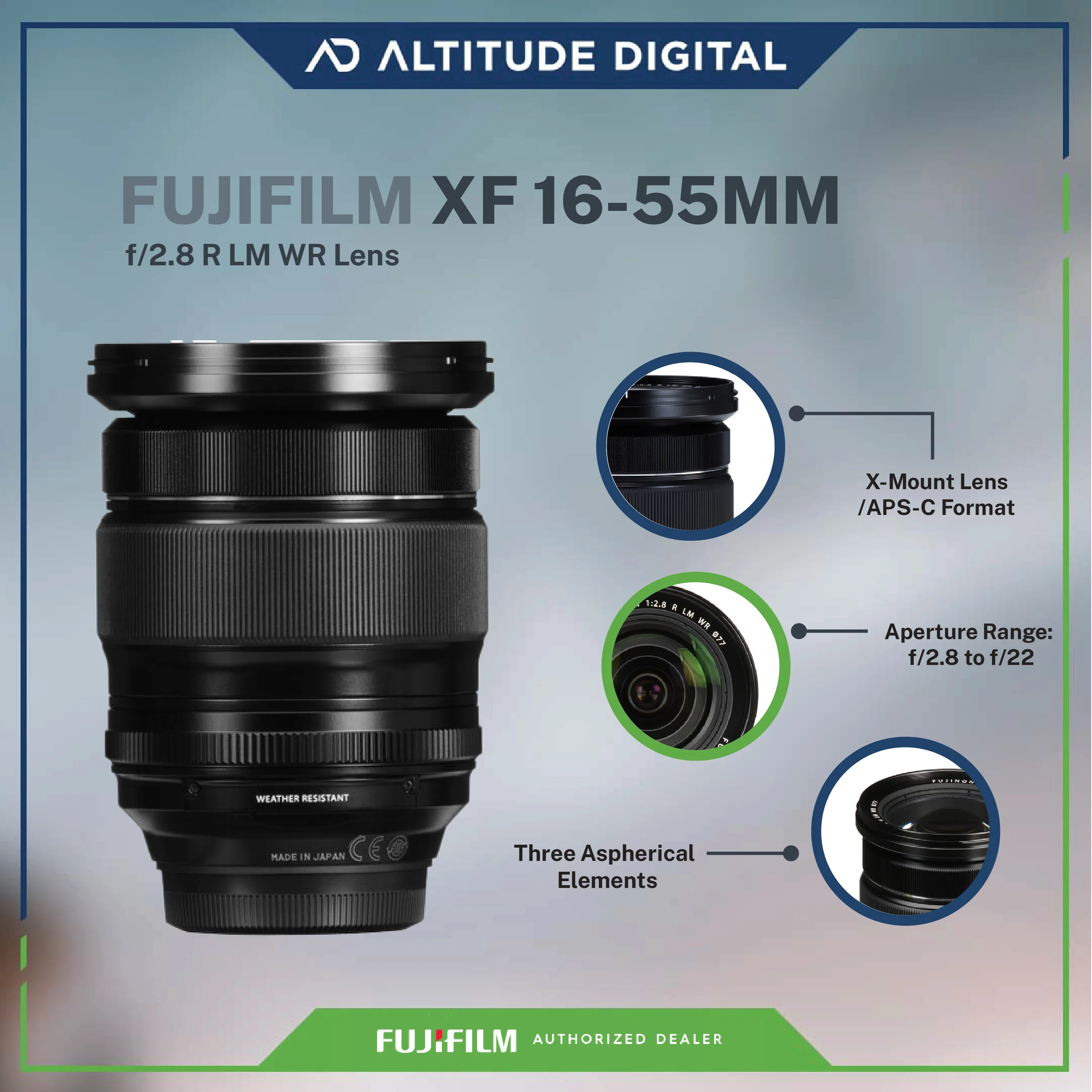 FUJIFILM XF 16-55mm f/2.8 R LM WR Lens - Image 6