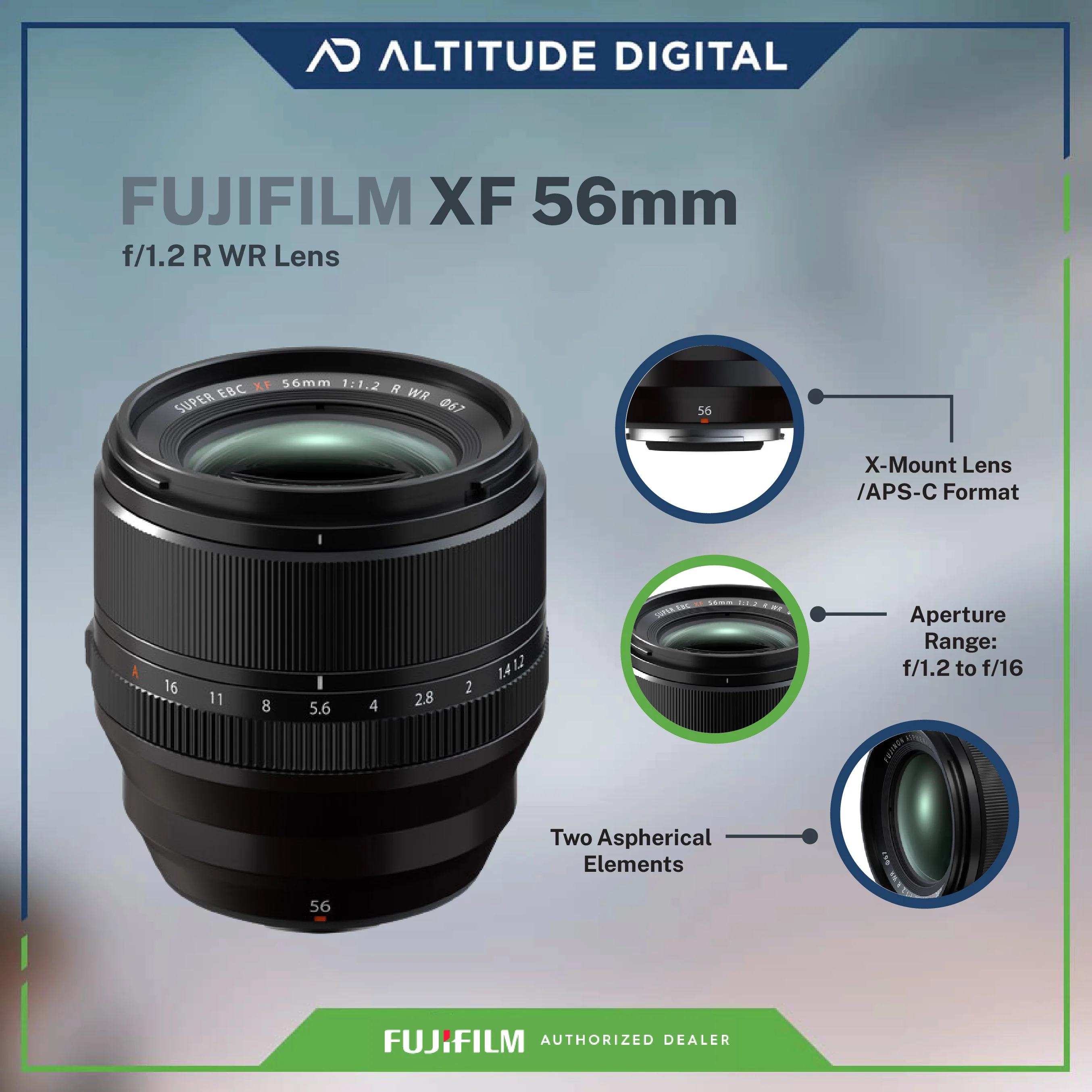 FUJIFILM XF 56mm f/1.2 R WR Lens - Image 6