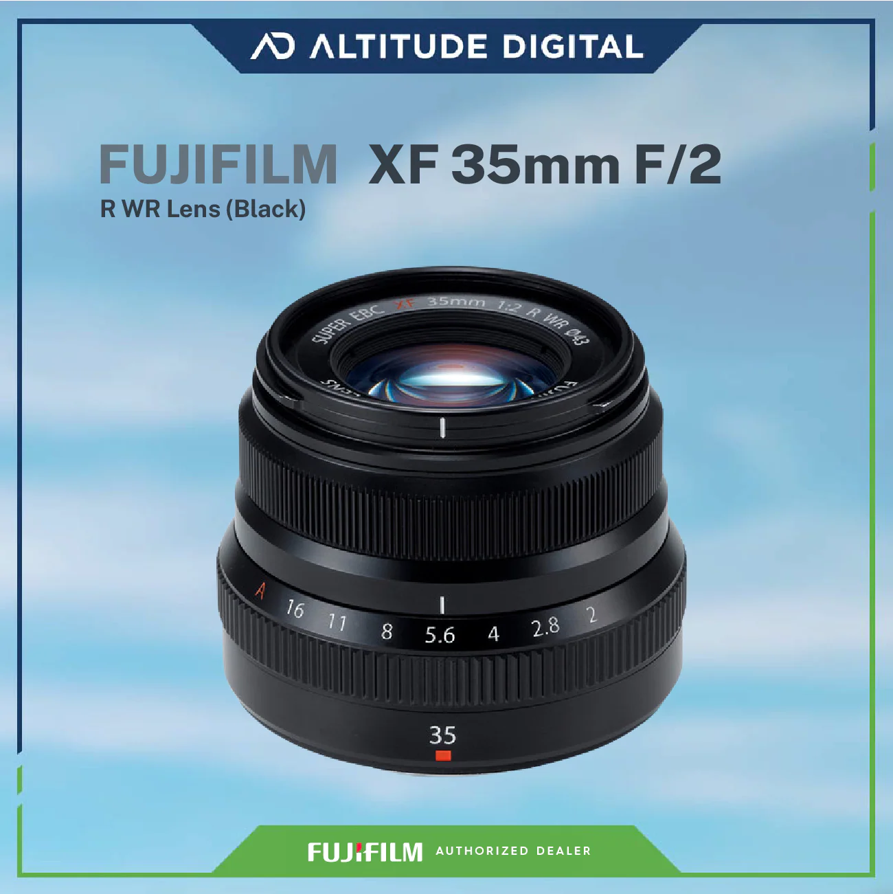 FUJIFILM XF35 F2 R WR - Black - Image 3