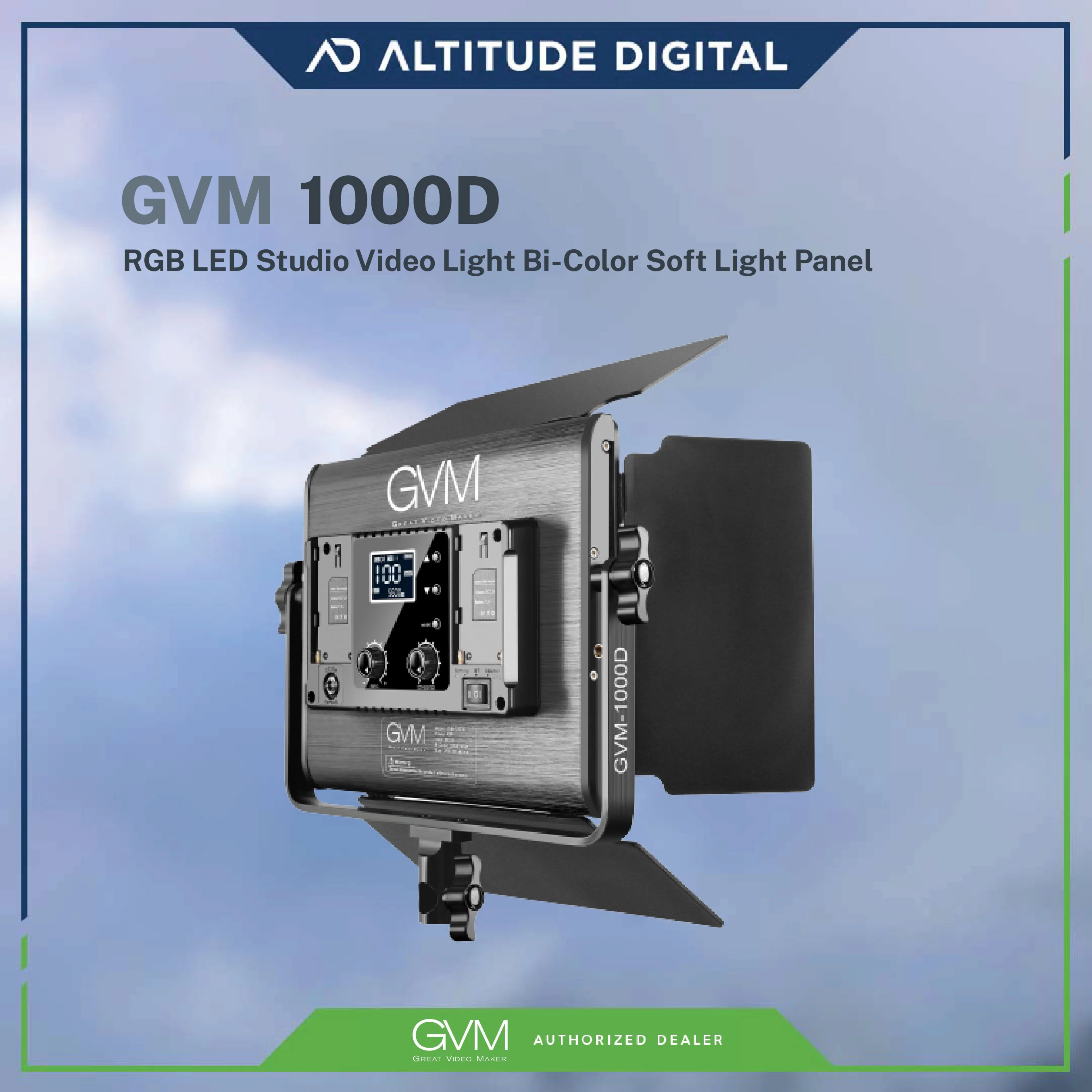 GVM 1000D 45W RGB LED Studio Video Light Bi-Color Soft Light Panel - Image 5