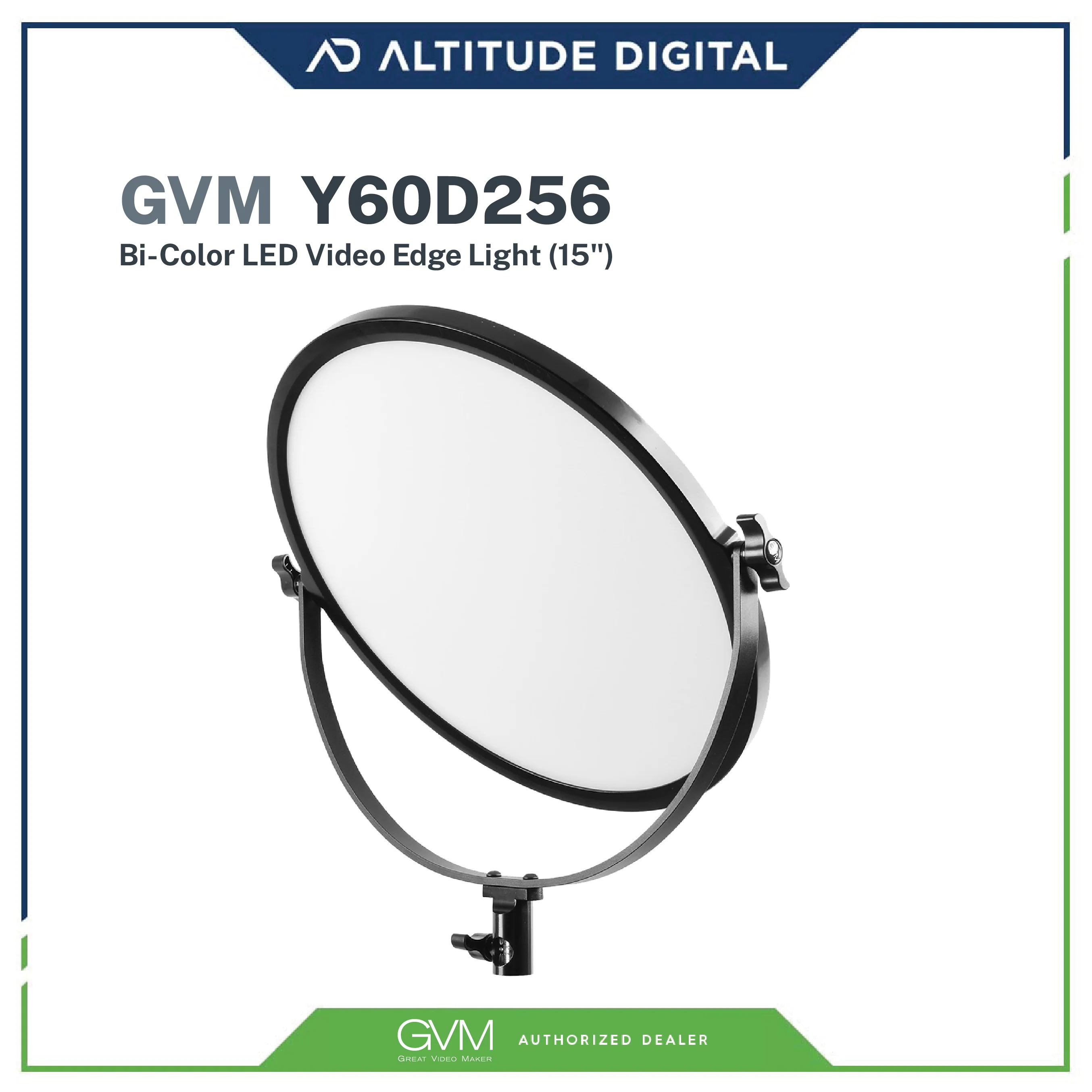 GVM-Y60D 60W Soft Light Bi-Color LED Key Light (15") - Image 2