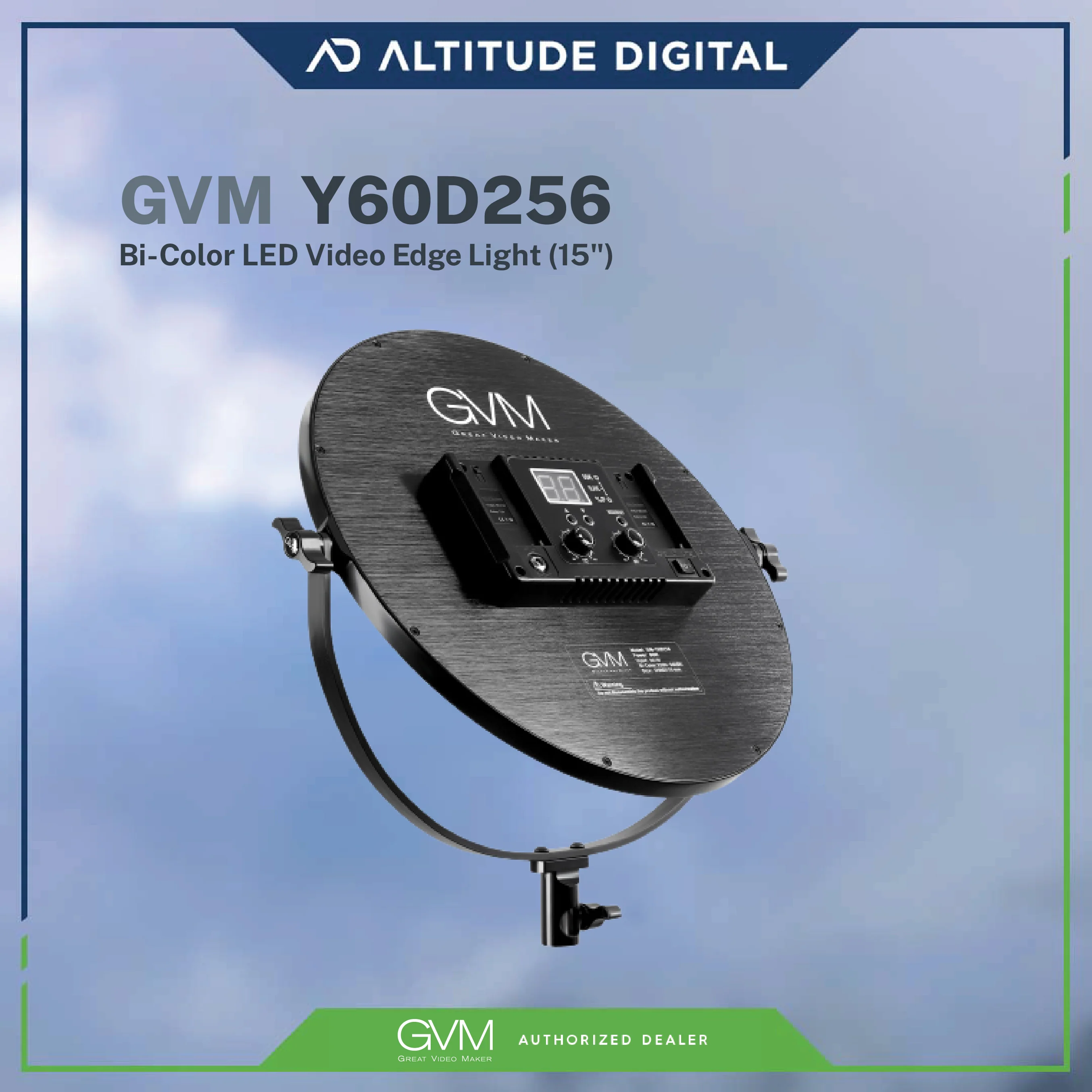 GVM-Y60D 60W Soft Light Bi-Color LED Key Light (15") - Image 5