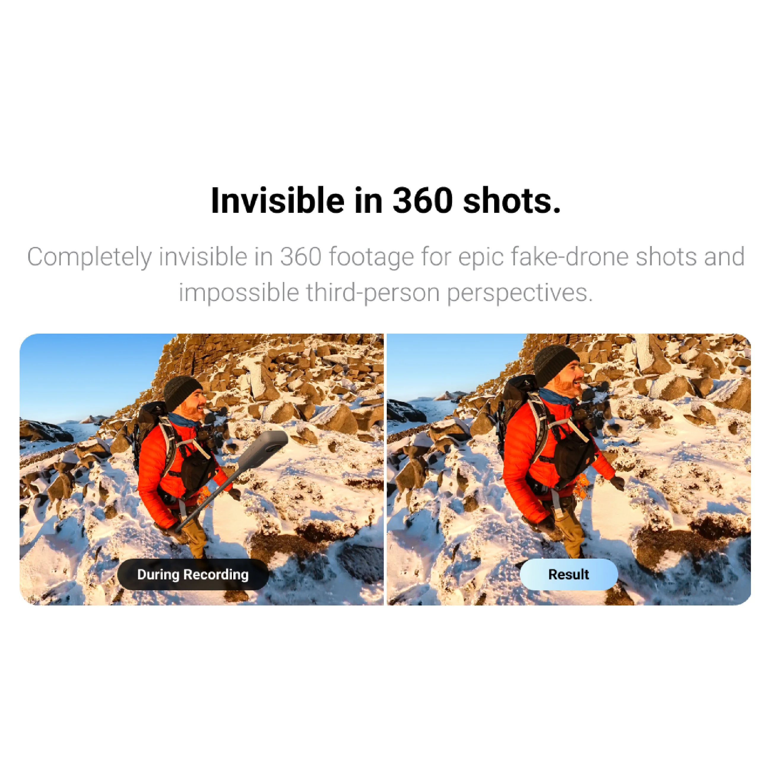 Insta360 Action Invisible Selfie Stick - Image 5