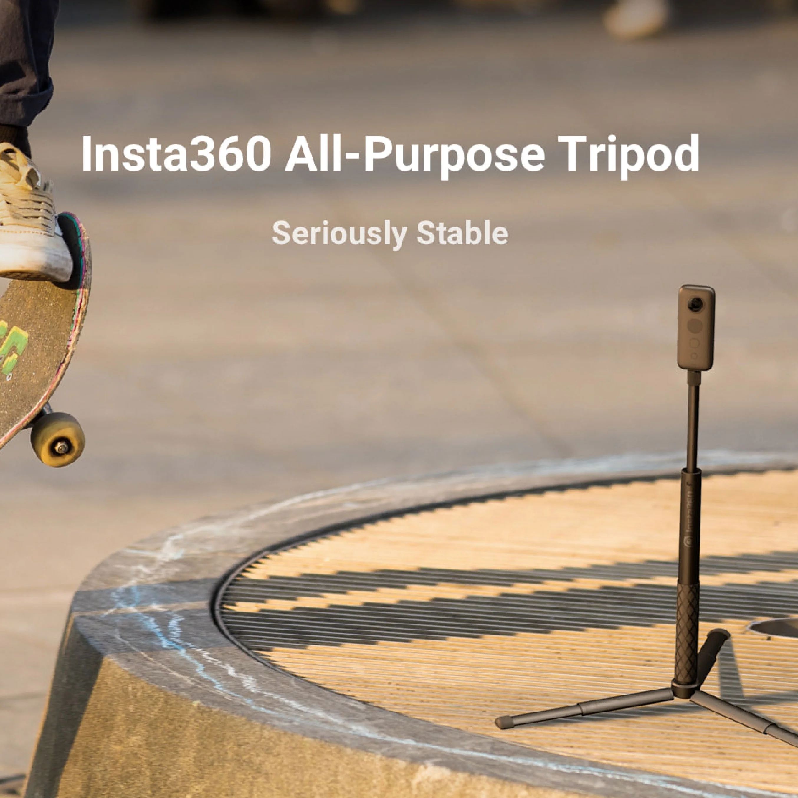 Insta360 All-Purpose Tripod for GO3, GO 2, X3, ONE X2, ONE R, ONE X - Image 2