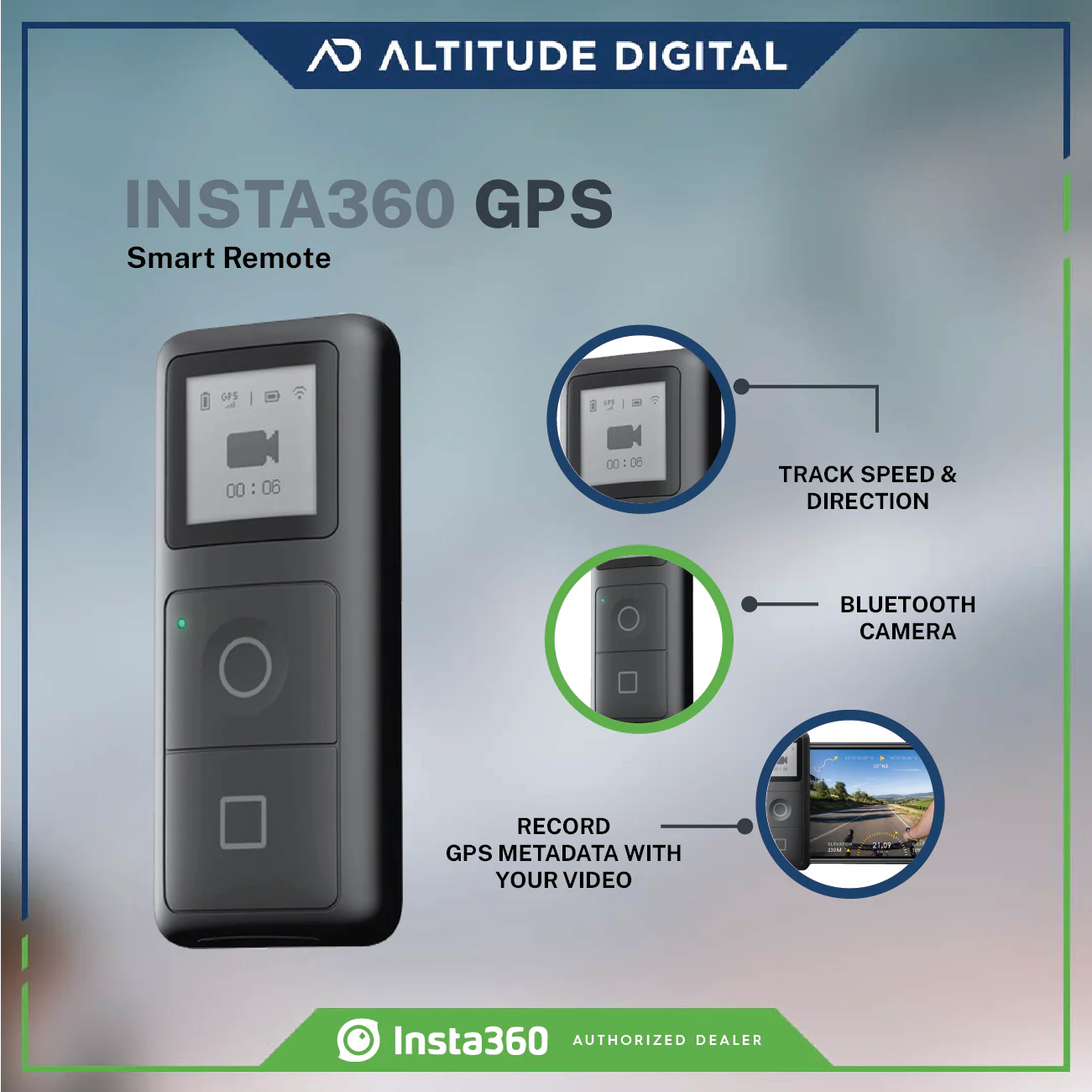Insta360 GPS Smart Remote (ONE R, ONE X2, ONE X) - Image 2