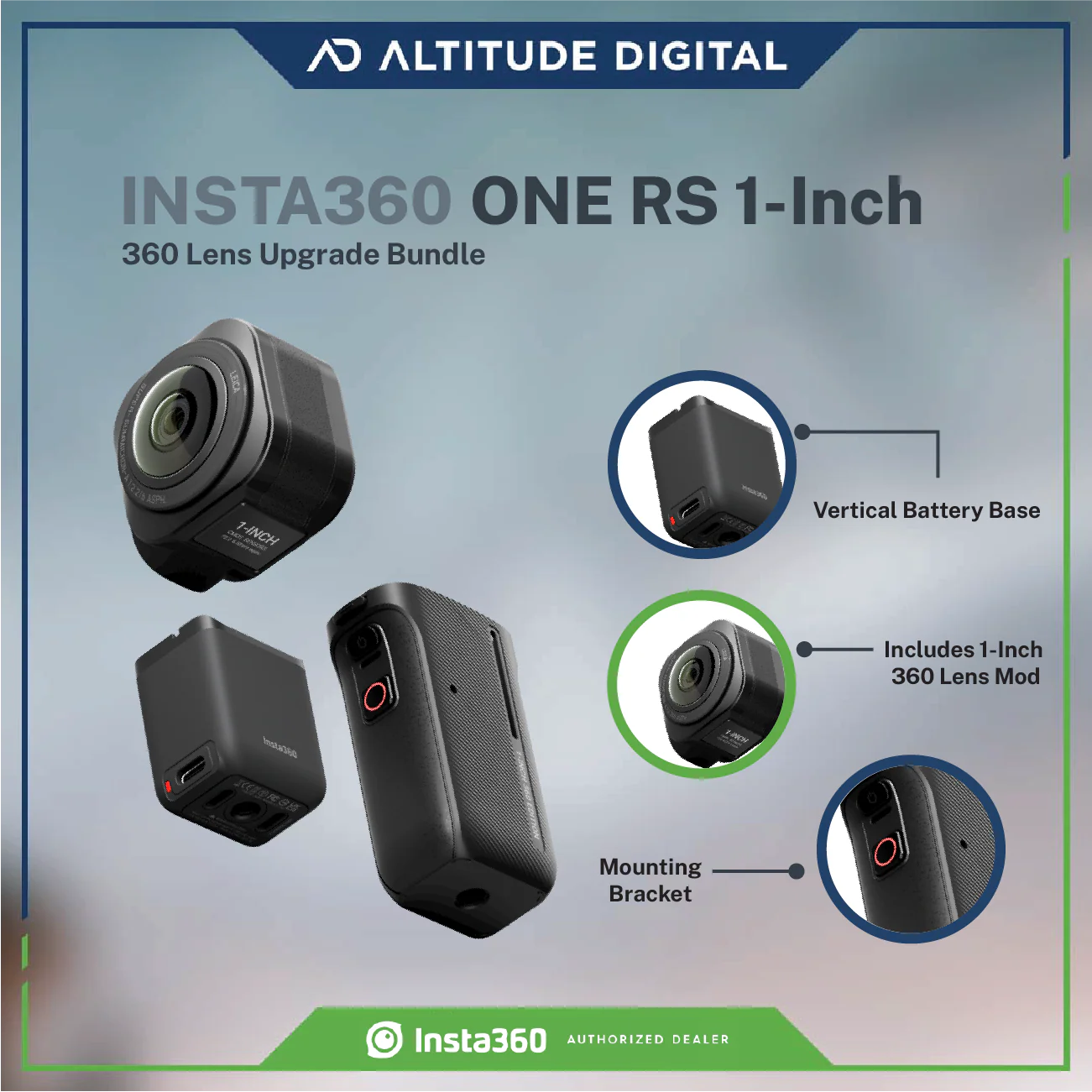 Insta360 ONE RS 1-Inch 360 Lens Upgrade Bundle - Image 6