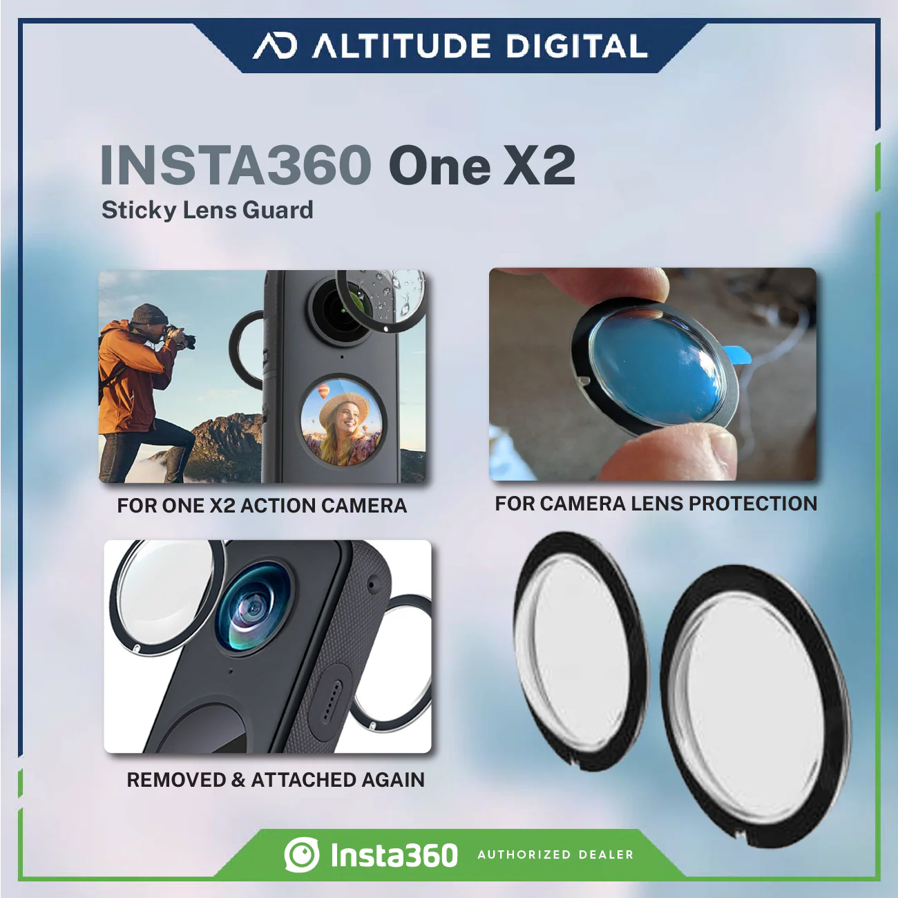 Insta360 ONE X2 Sticky Lens Guards - Image 8