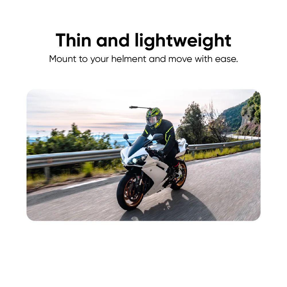 Insta360 Universal Accessory - Unicorn Helmet Mount Carbon Fiber Extension - Image 2