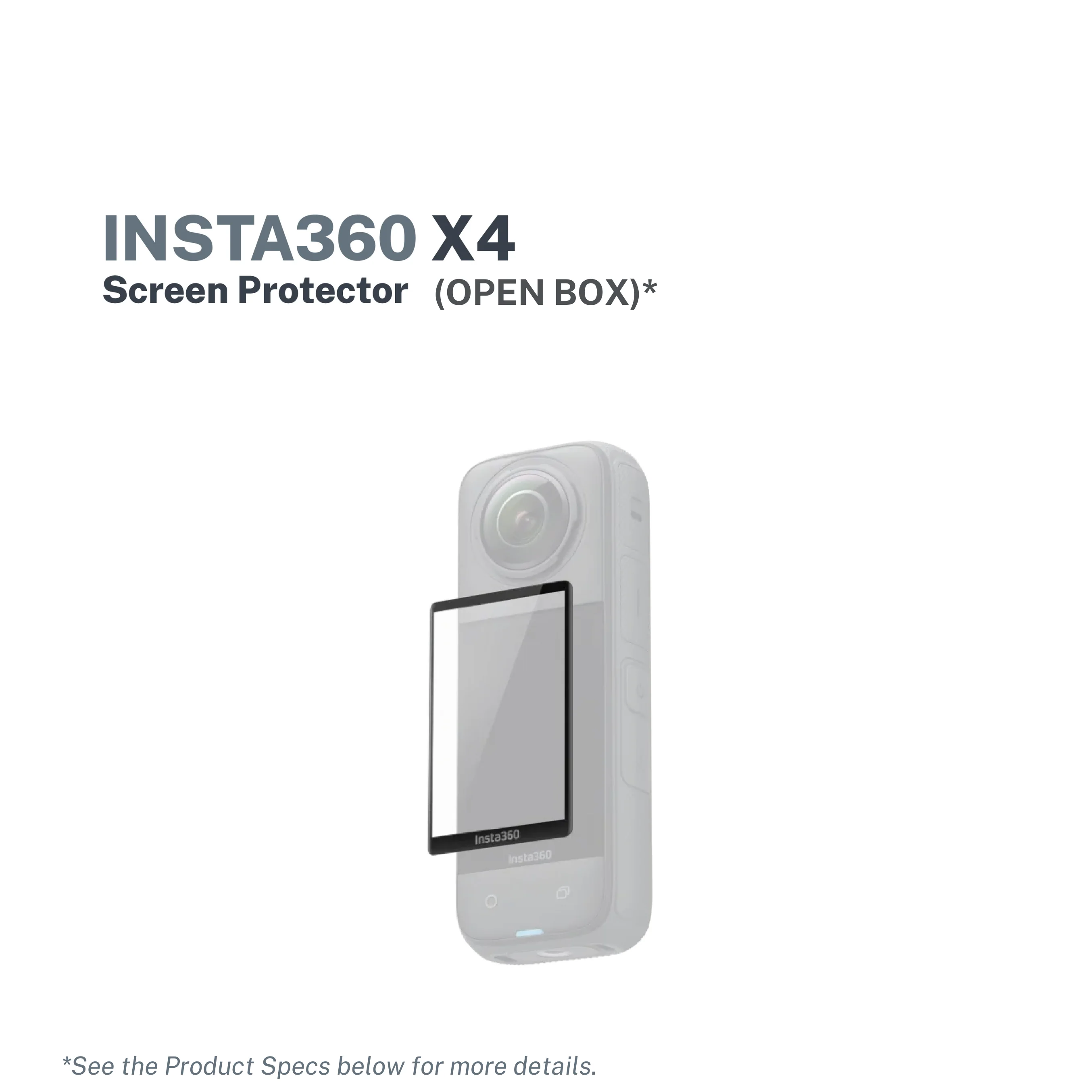 Insta360 X4 Screen Protector (Open Box)