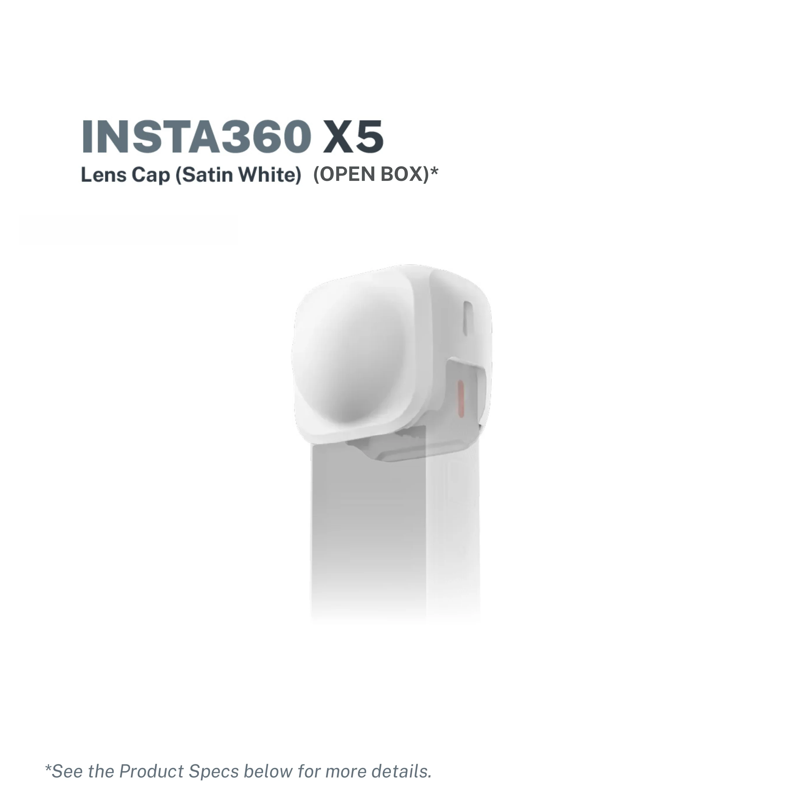 Insta360 X5 Lens Cap Satin White (Open Box)