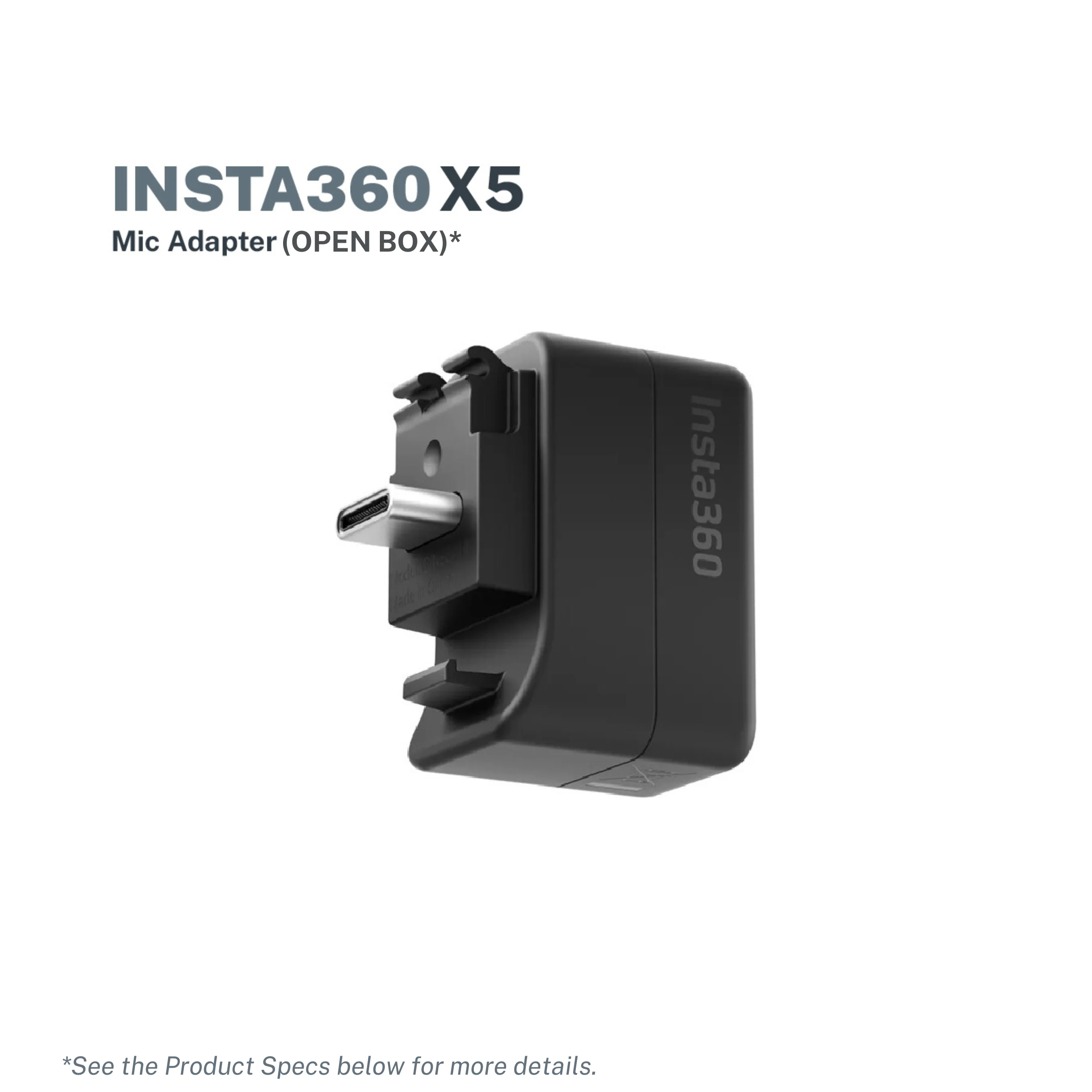 Insta360 X5 Mic Adapter (Open Box)