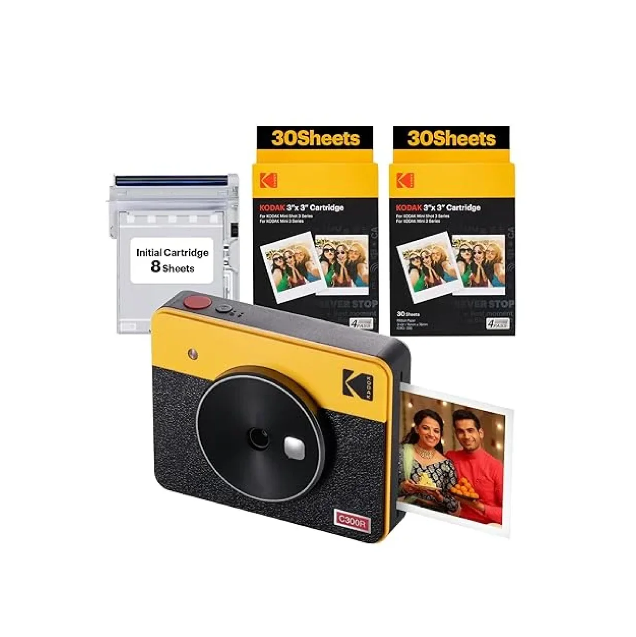 Kodak Mini Shot 3 Retro 2 in 1 Instant Camera & Photo Printer (Yellow) - Image 5