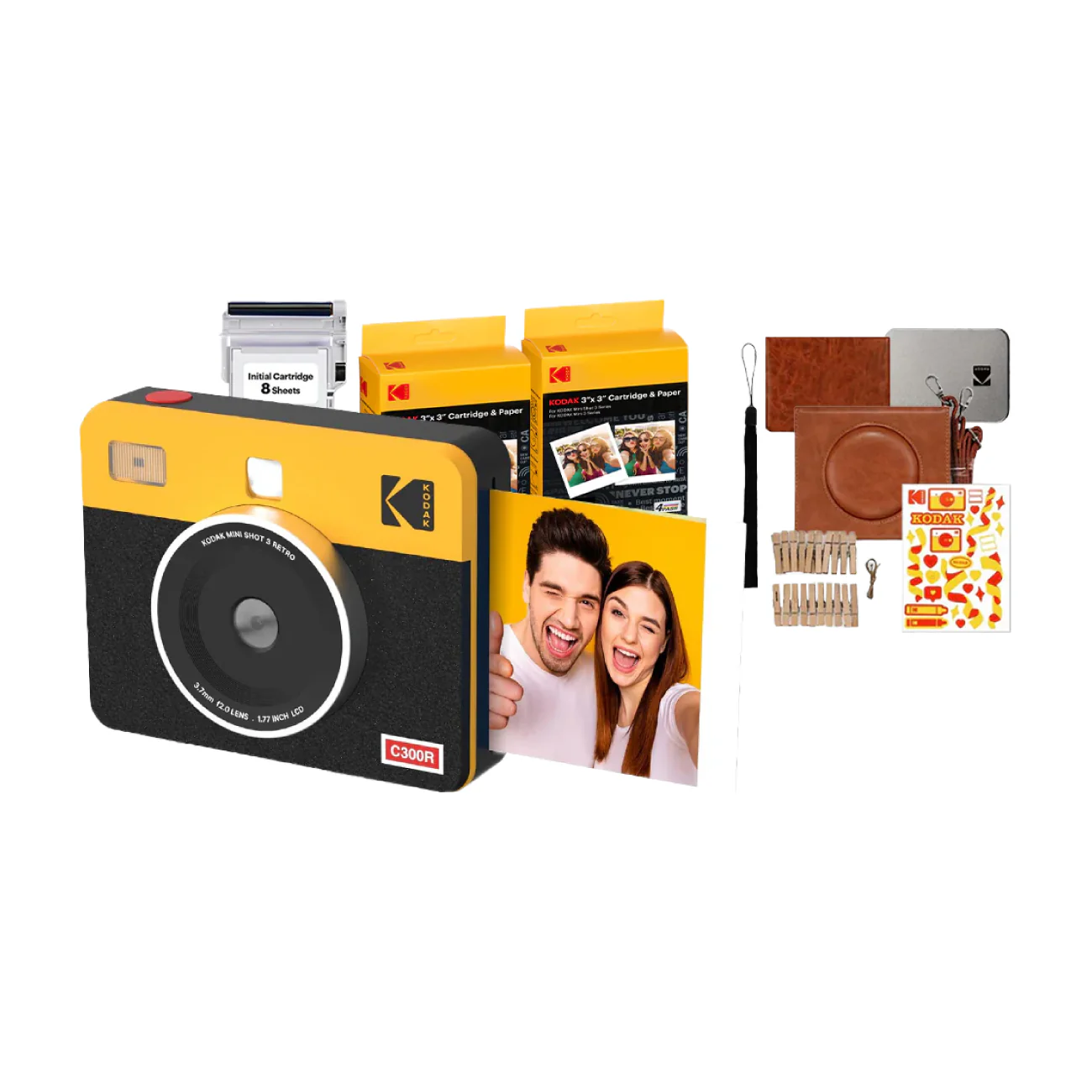 Kodak Mini Shot 3 Retro 2 in 1 Instant Camera & Photo Printer (Yellow) - Image 7
