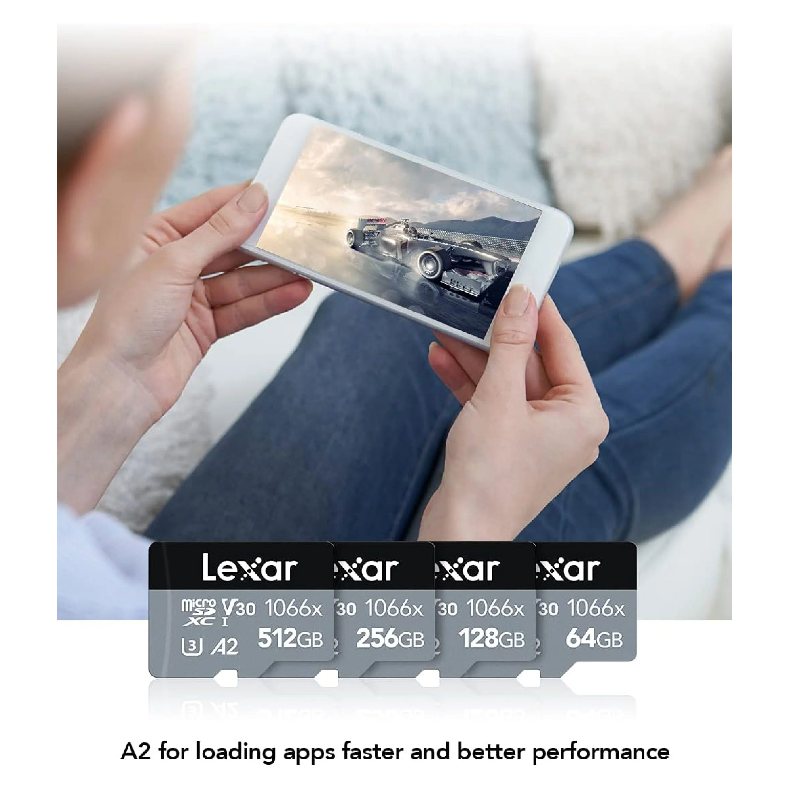 Lexar 64GB microSDXC UHS-I Professional Silver U3 V30 Card - Image 4