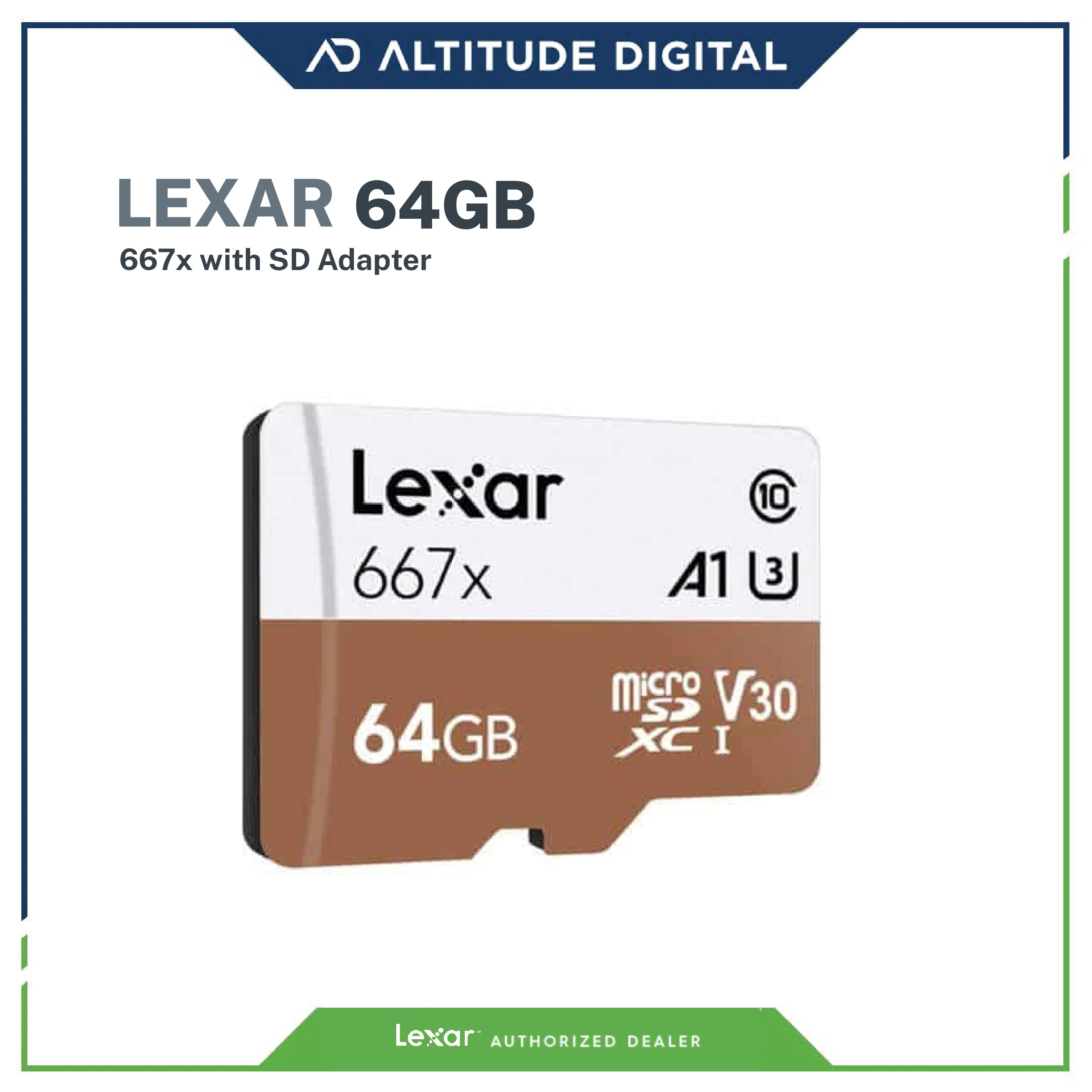 Lexar 64GB Professional 667x UHS-I microSDXC Memory Card with SD Adapter - Image 4