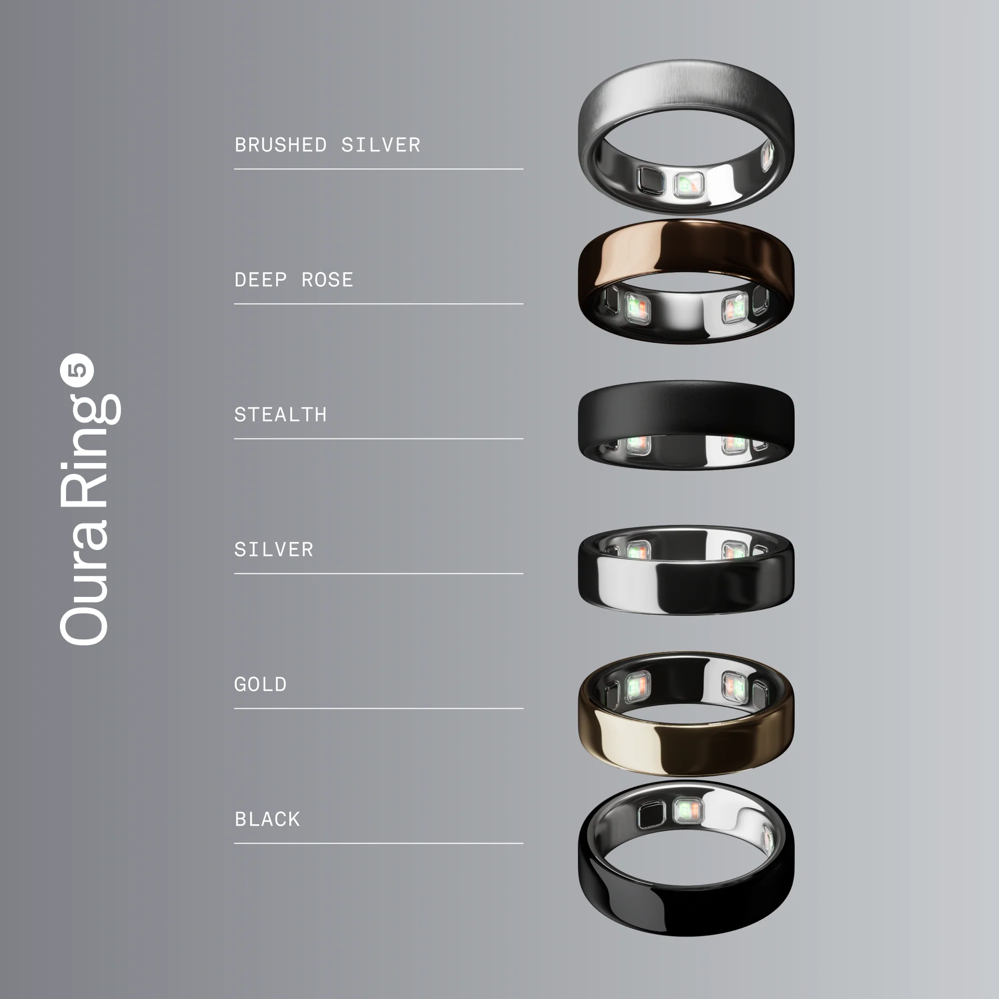 Oura Ring 5 Brushed Silver - Image 8