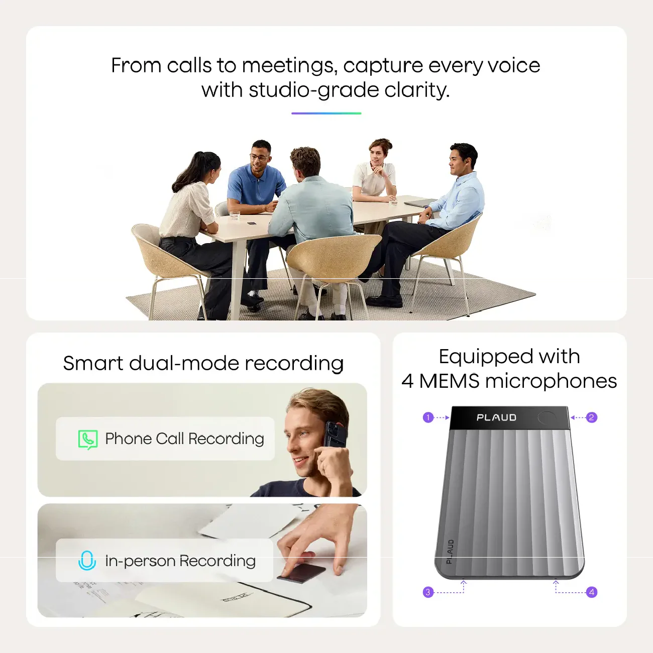 Plaud Note Pro- Silver - Image 4