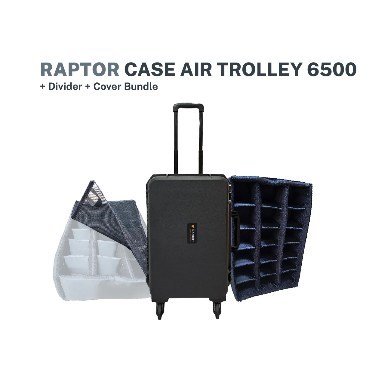 Raptor Case Air Trolley 6500 + Divider + Cover Bundle