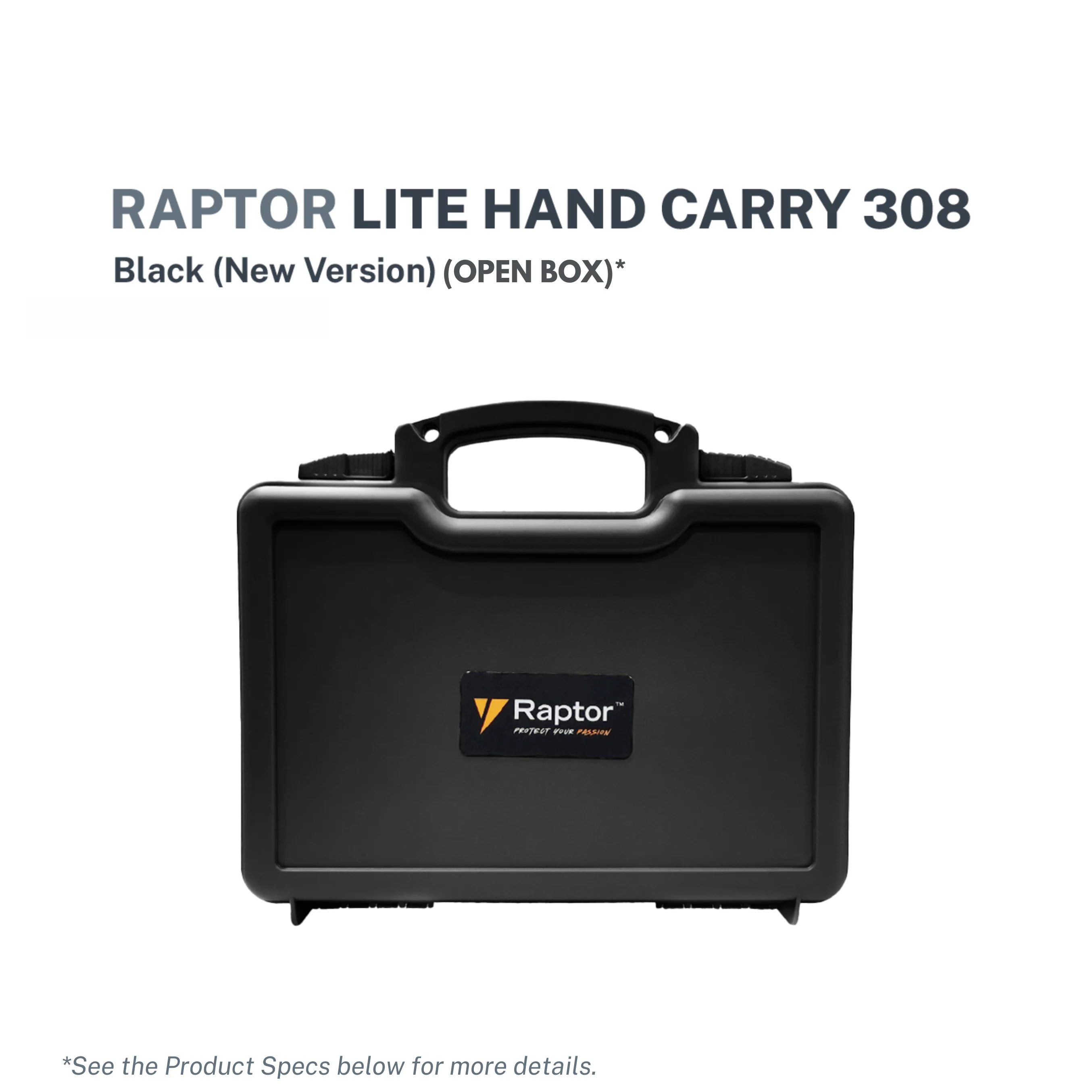 Raptor Case Lite Hand Carry 308 Black New Version -  (Open Box)