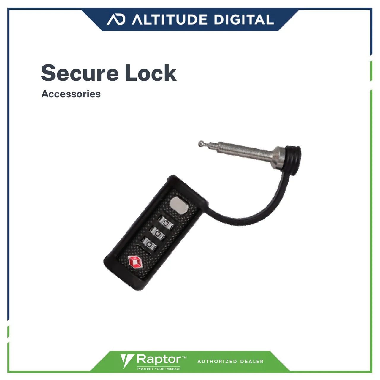 Raptor Case Accessory Secure Lock (Black) - Image 4