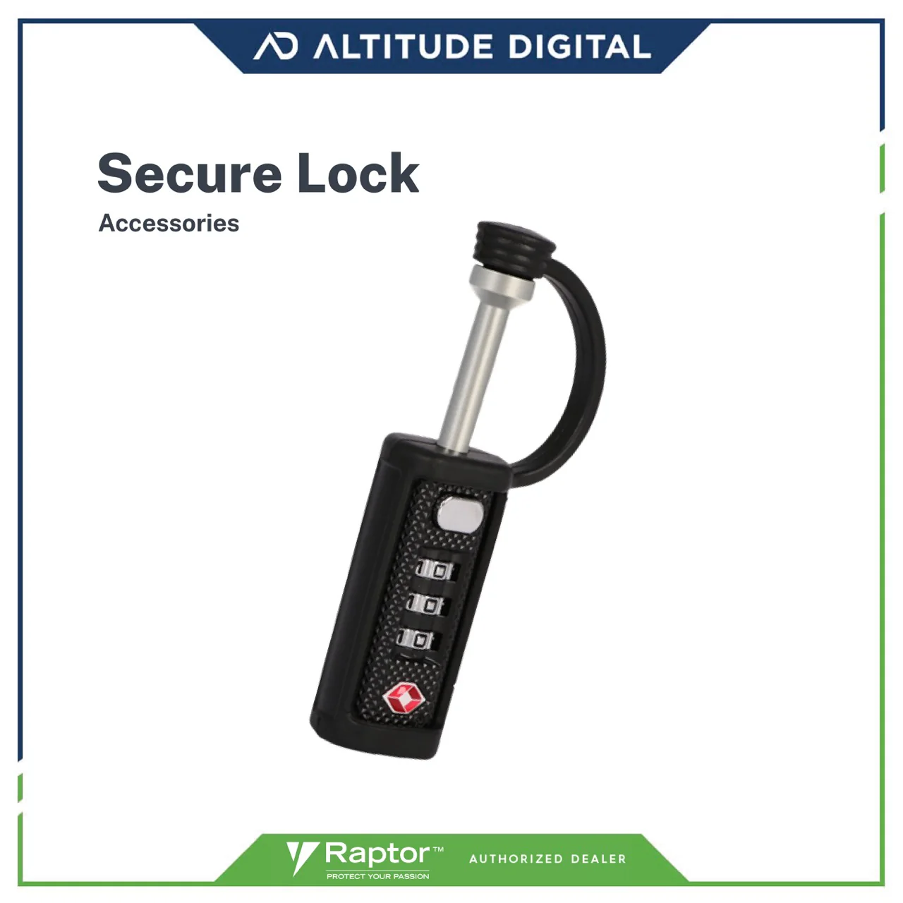 Raptor Case Accessory Secure Lock (Black) - Image 5