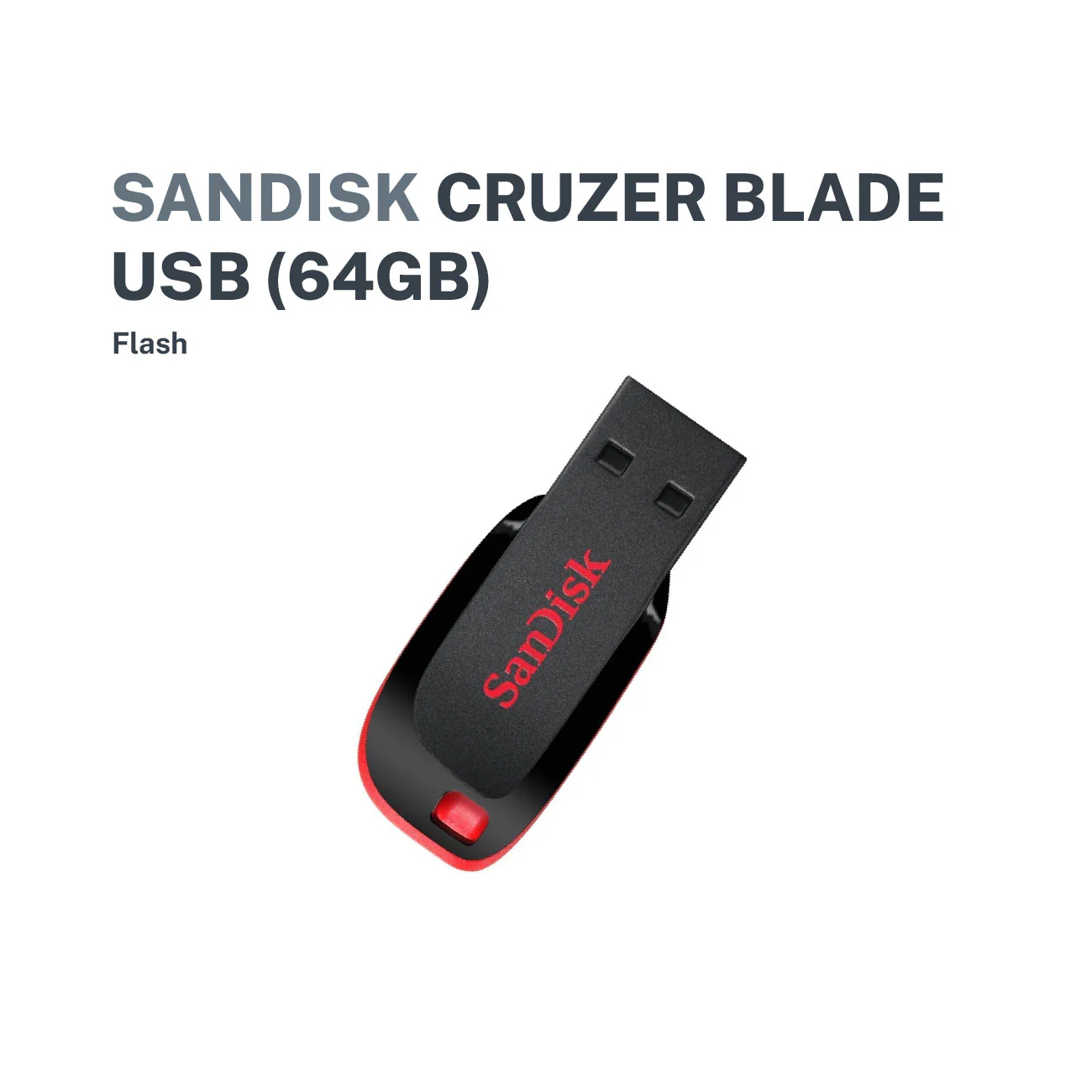 Sandisk Cruzer Blade CZ50 USB Flash Drive - Black - Image 3