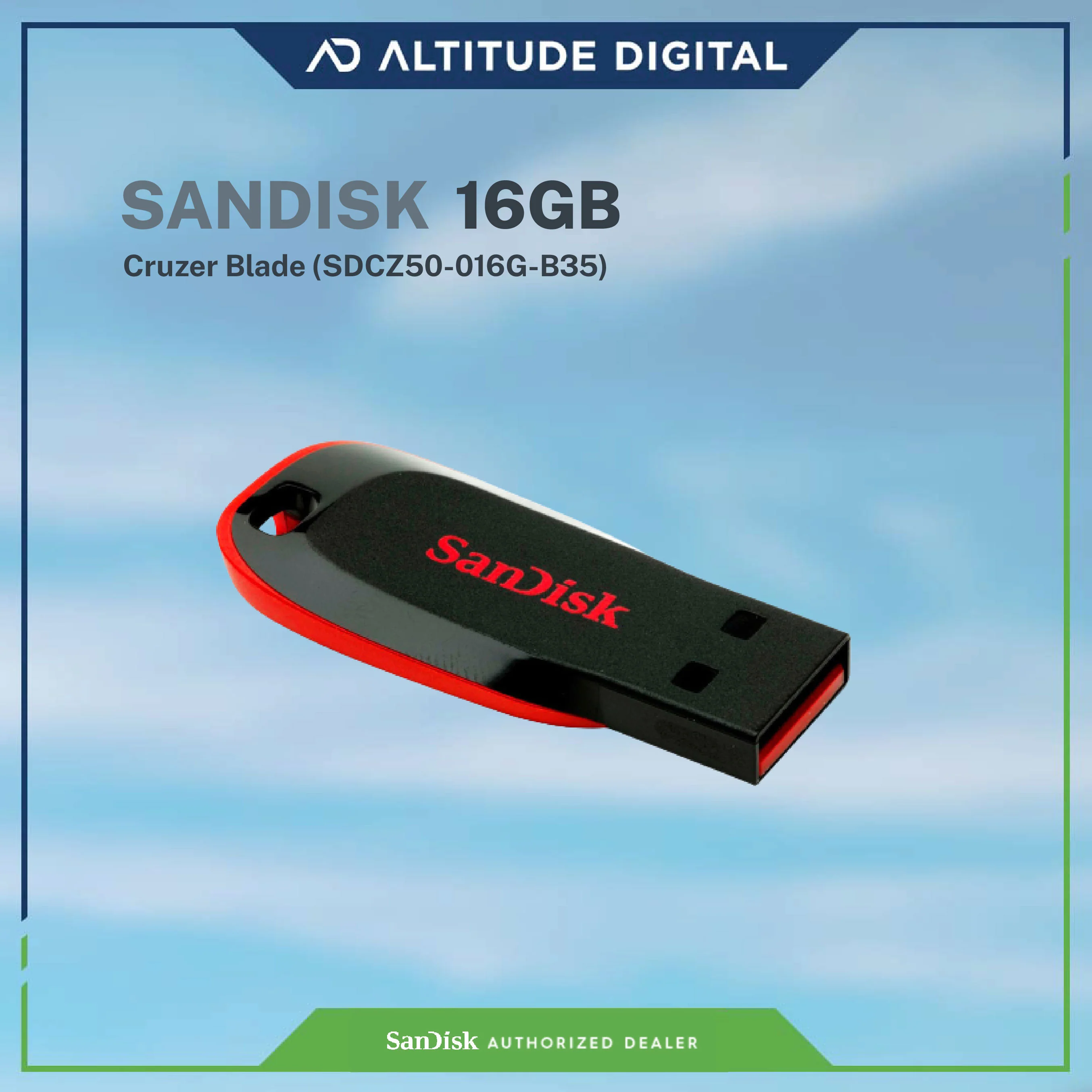 Sandisk Cruzer Blade CZ50 USB Flash Drive - Black - Image 4