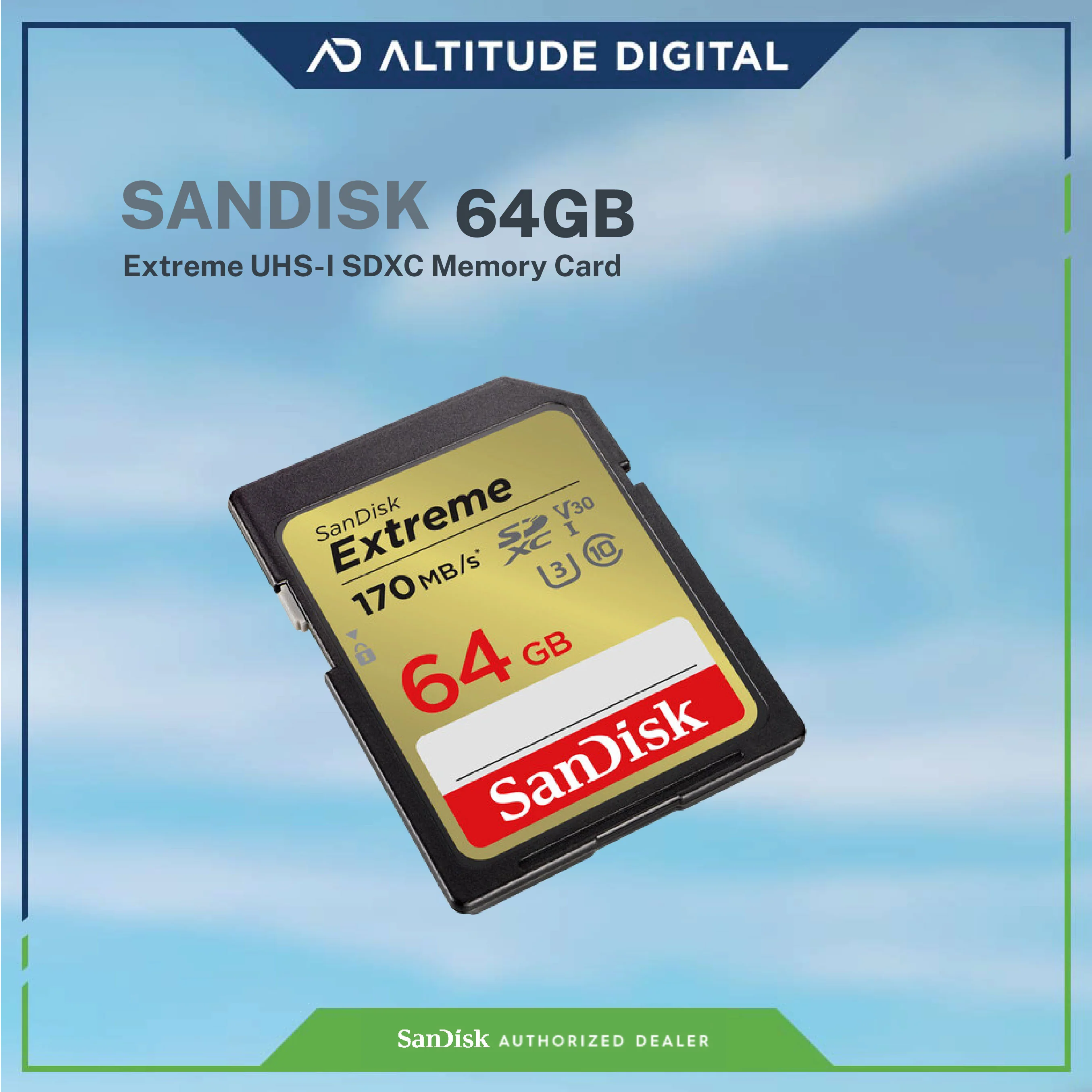 SanDisk Extreme SDXC, SDXV2 64GB - Image 2