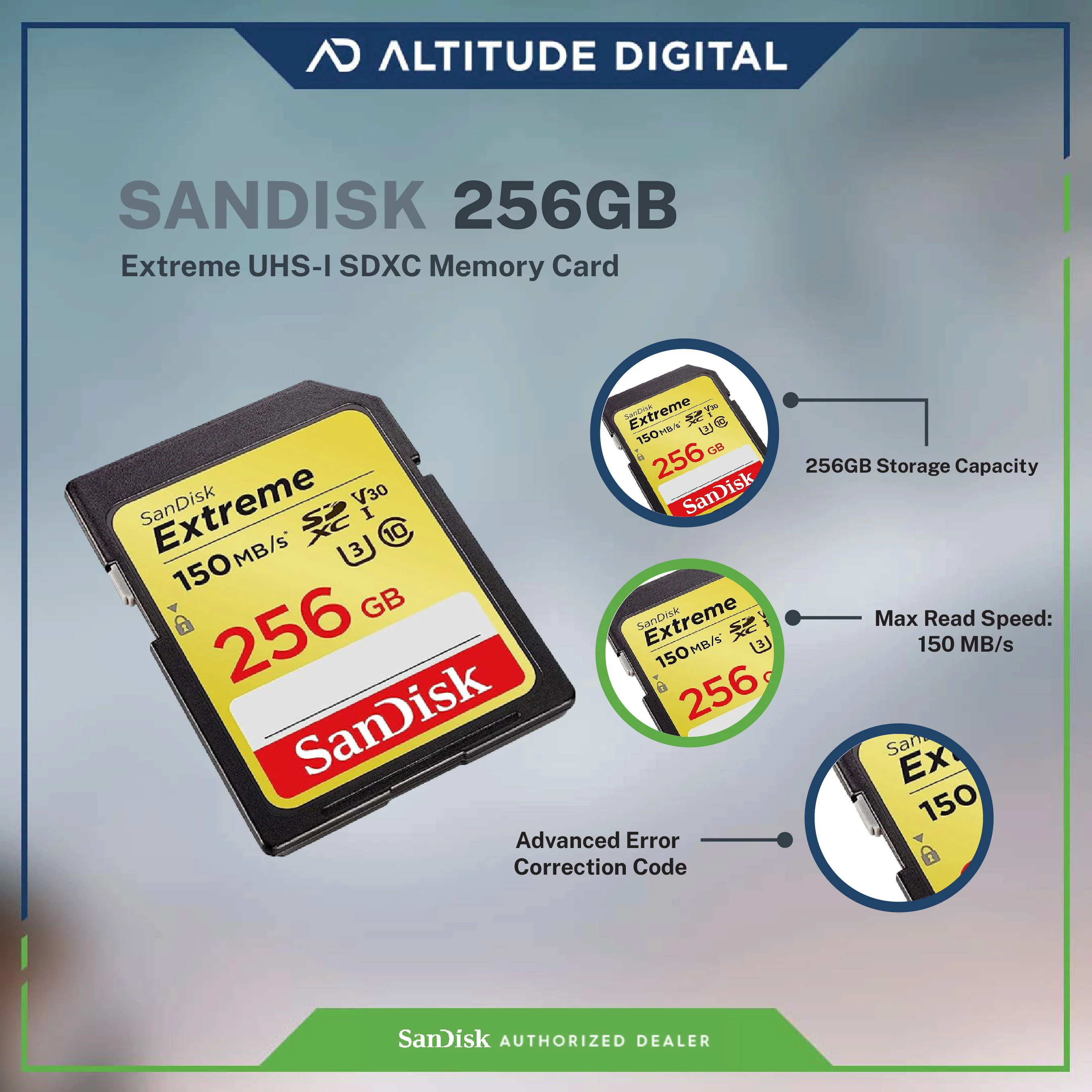 SanDisk Extreme SDXC, SDXVV 256GB - Image 4
