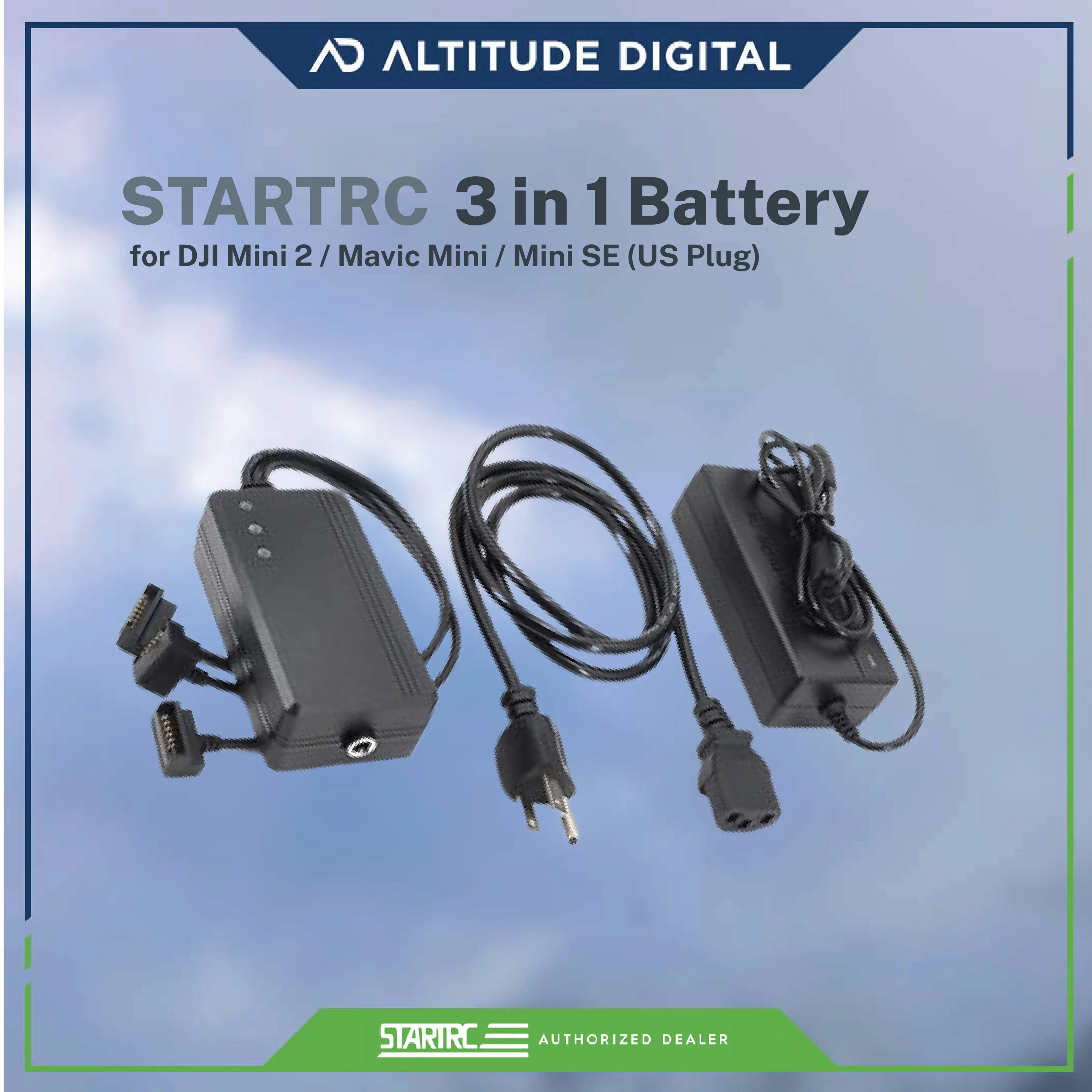 STARTRC 3 in 1 Battery Charger for DJI Mini 2 / Mavic Mini / Mini SE (US Plug) - Image 5