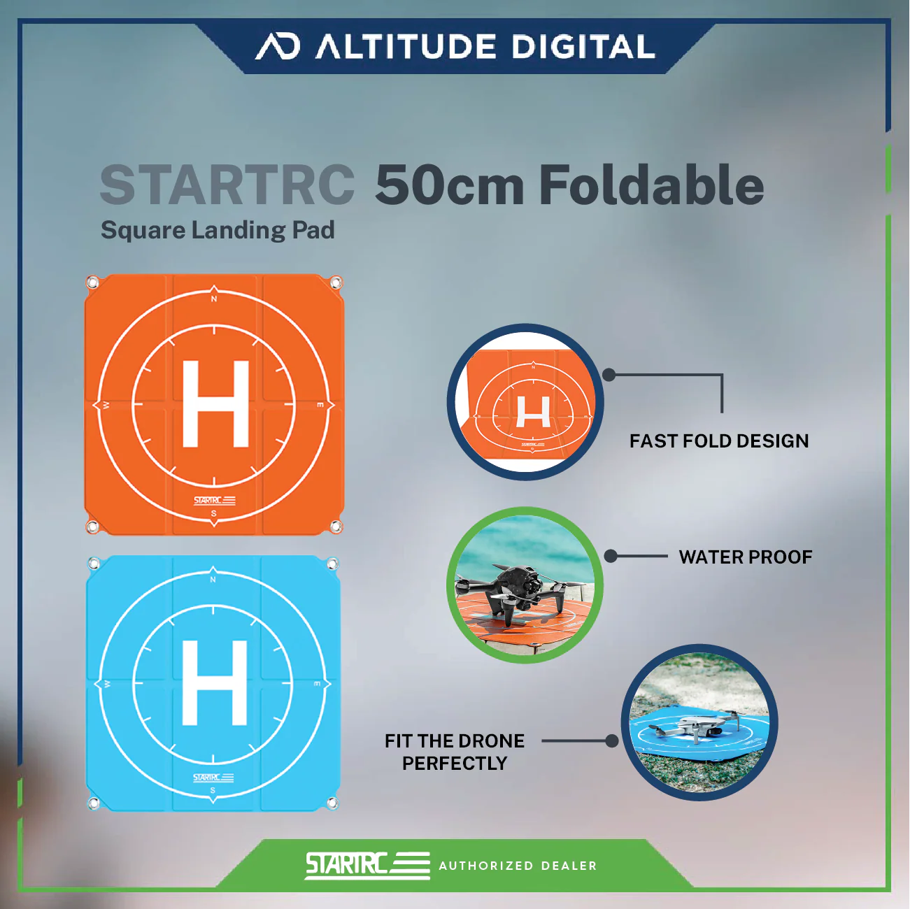 Startrc 50cm Foldable Square Landing Pad - Image 6