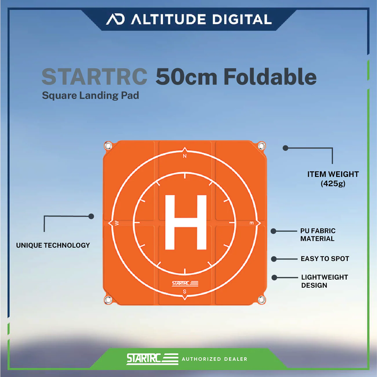 Startrc 50cm Foldable Square Landing Pad - Image 7