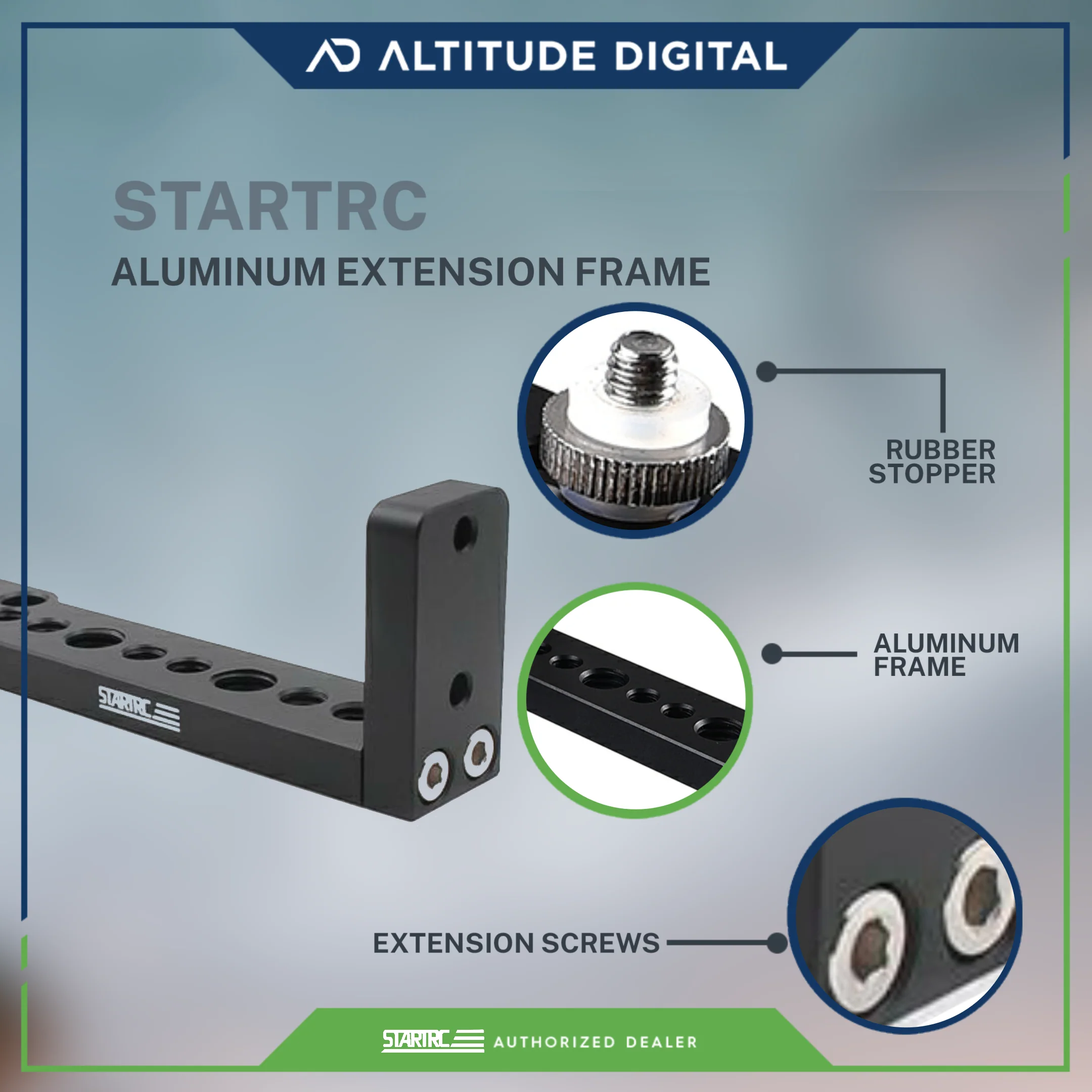 Startrc Aluminum Extension Frame (DJI Ronin SC, SC2, S2, S3) - Image 6